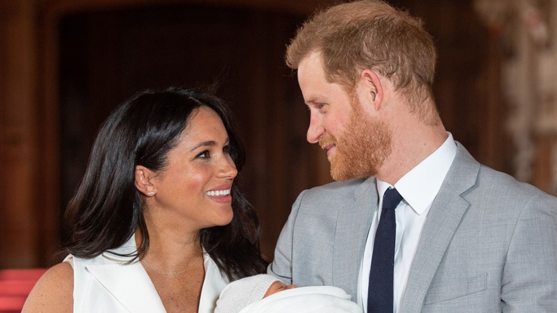 Meghan Markle and Prince Harry with Archie Harrison