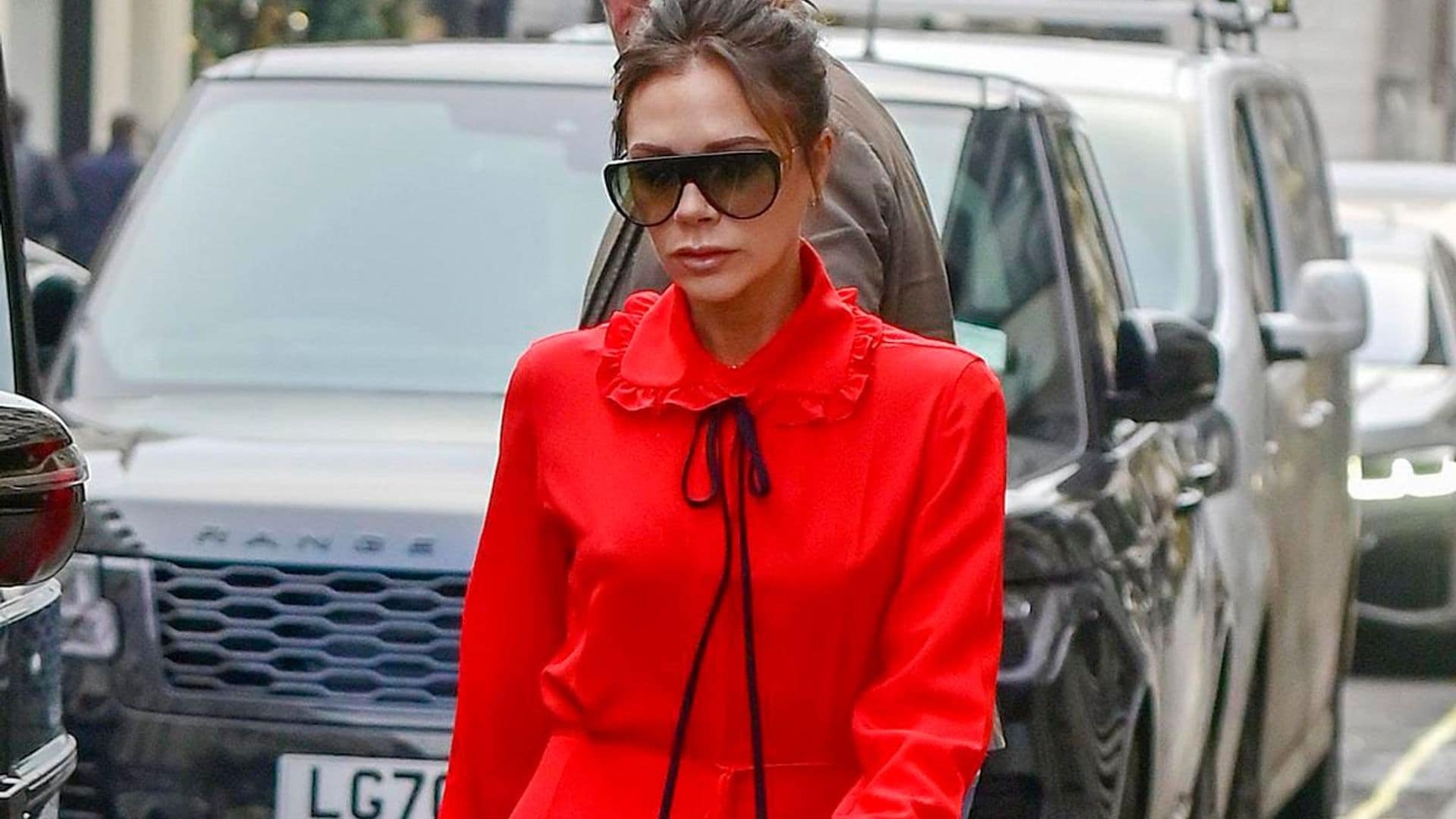 Victoria Beckham looking stylish in London