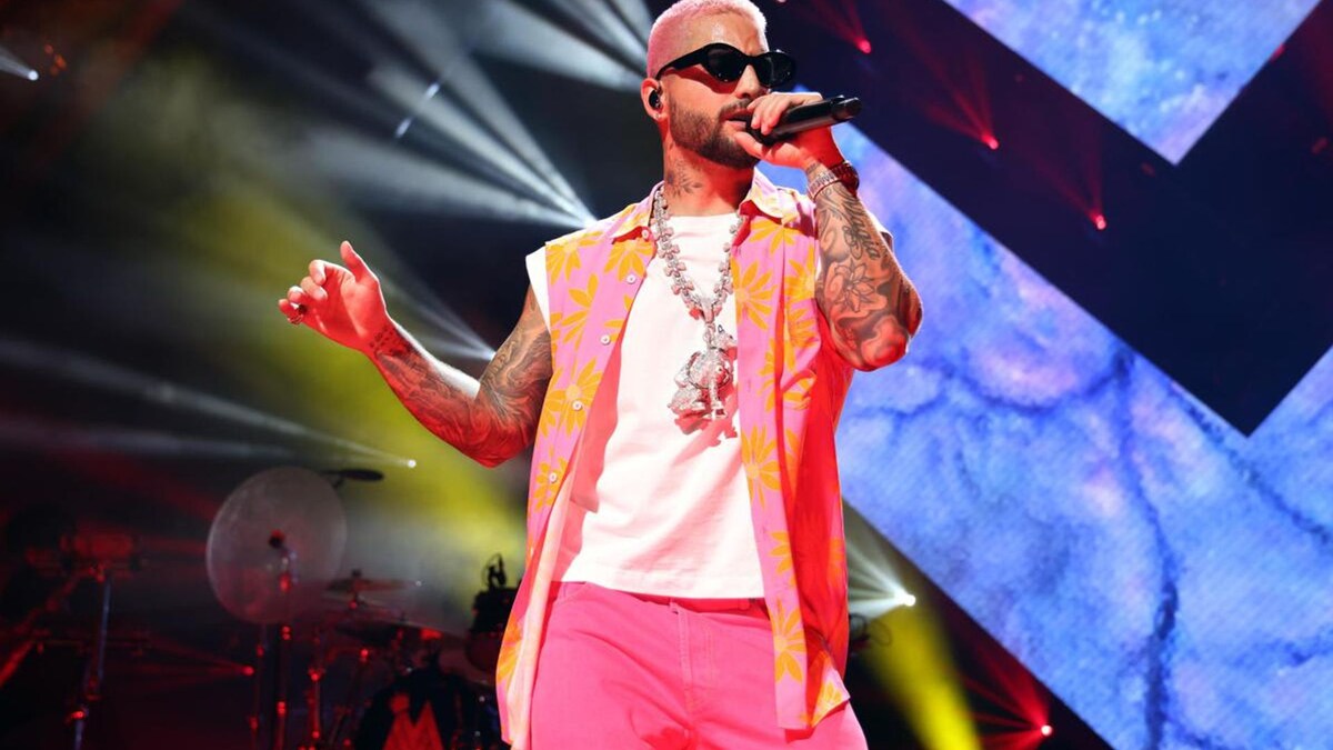 Maluma performs at Formula 1 Miami Grand Prix