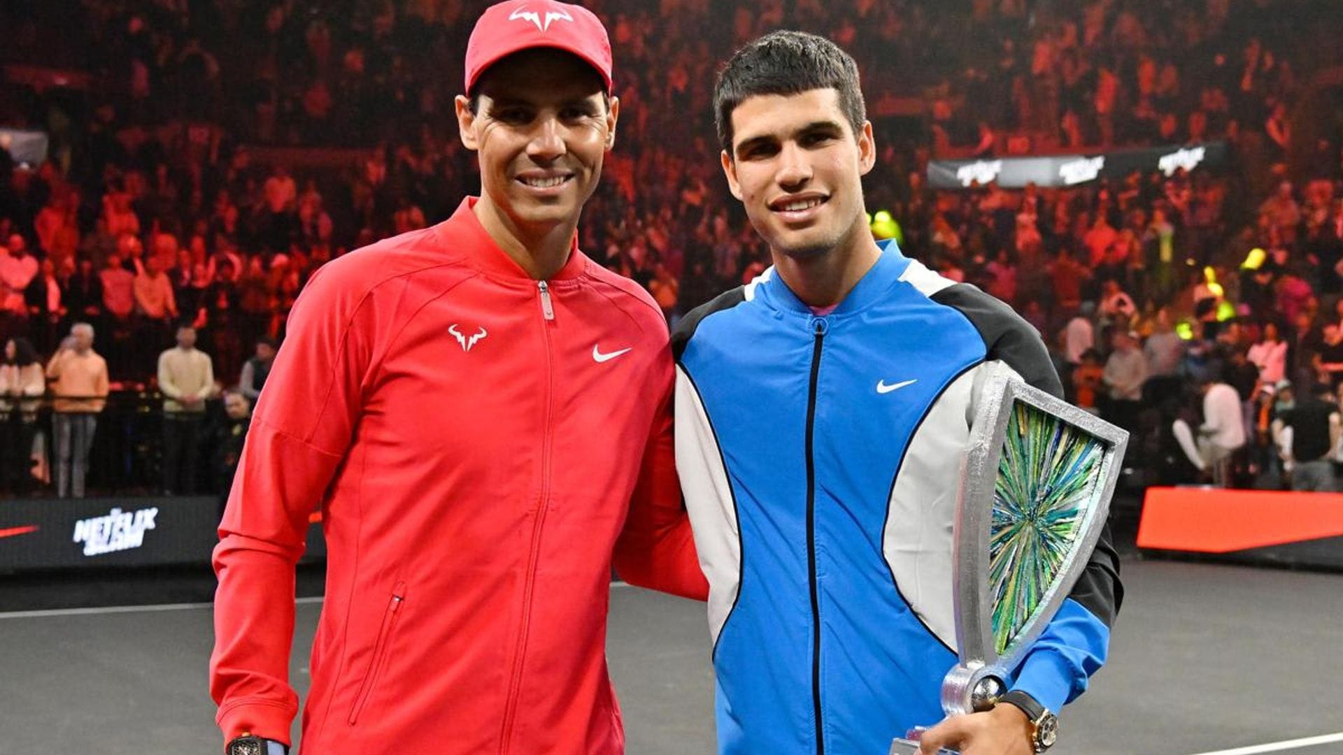 Rafael Nadal calls himself a fan of Carlos Alcaraz after exhibition defeat