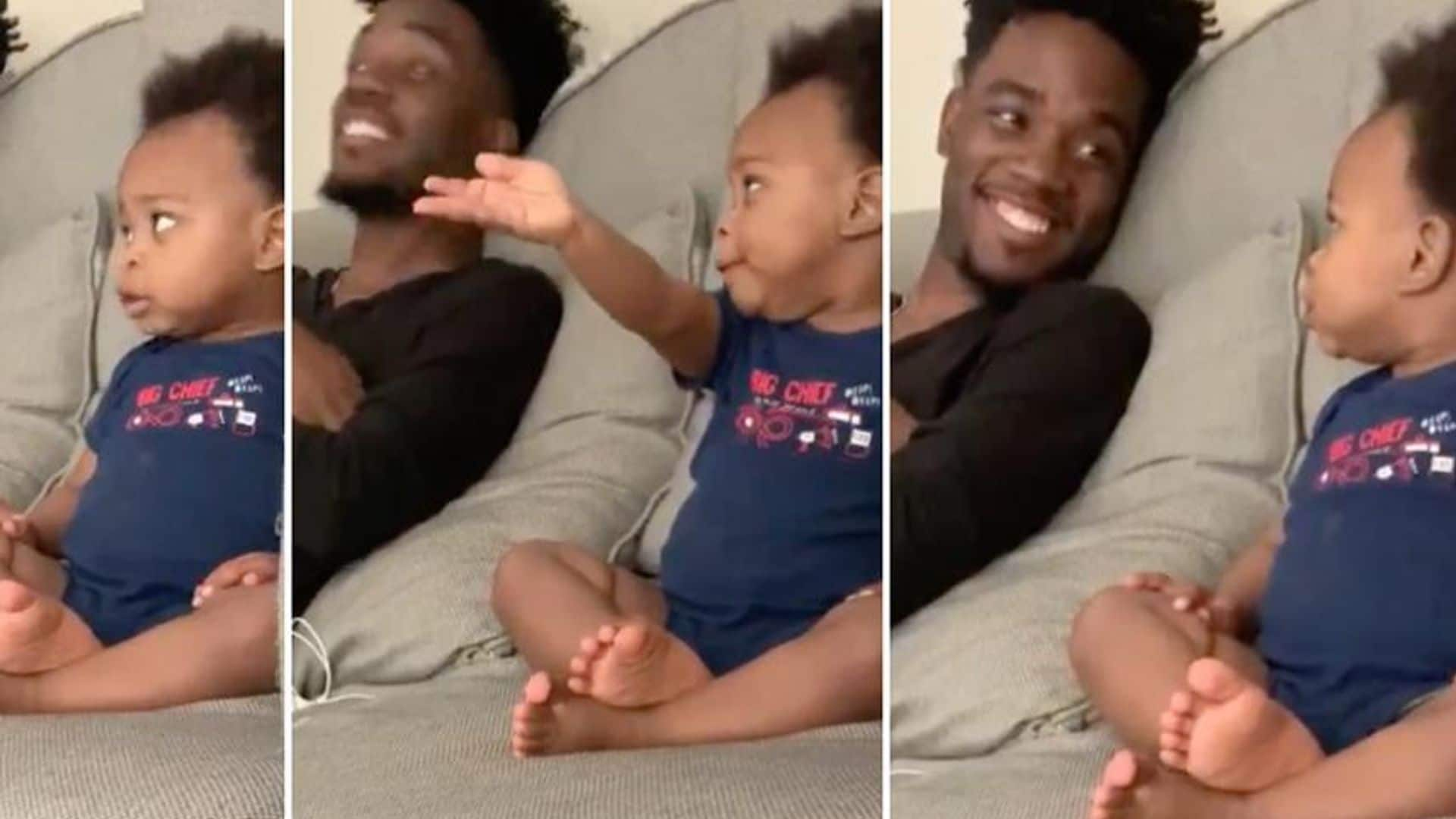 You need to see this conversation between a father and his baby that has gone viral