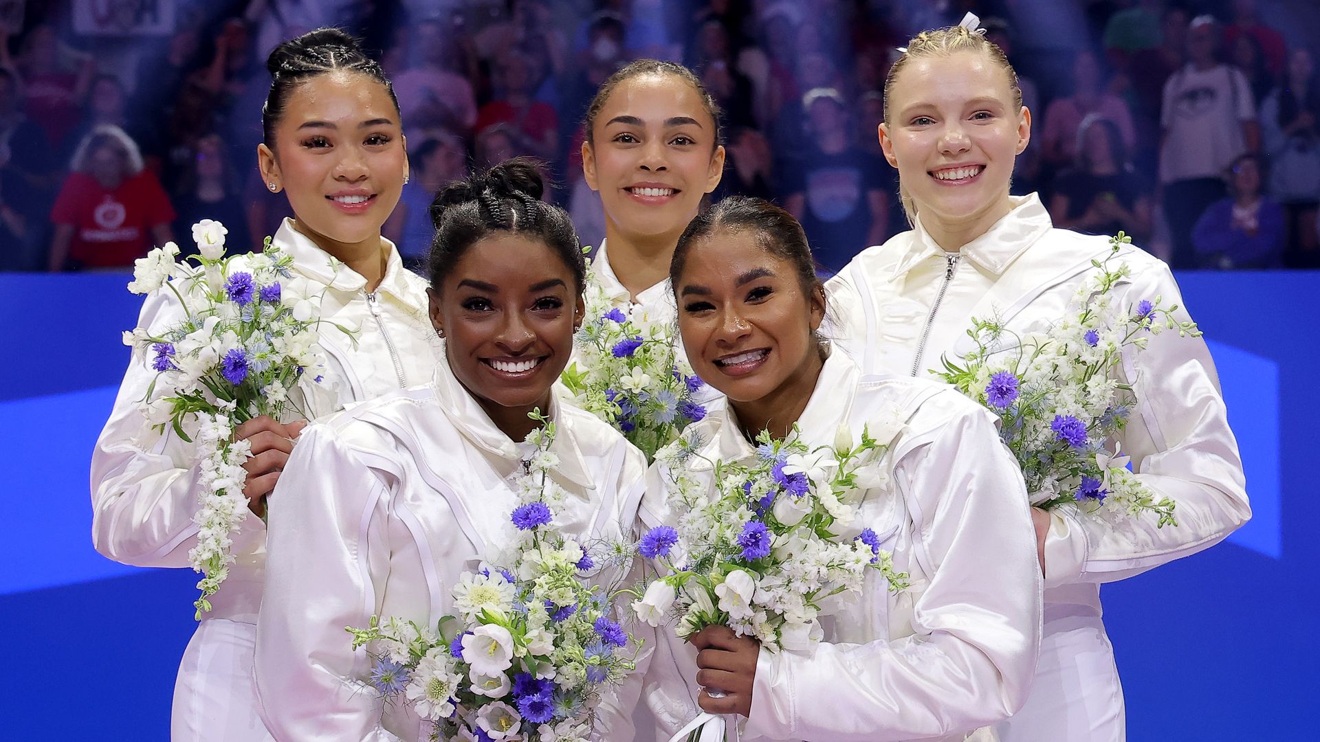 U.S. women’s gymnastics team win the gold medal during the 2024 Olympics