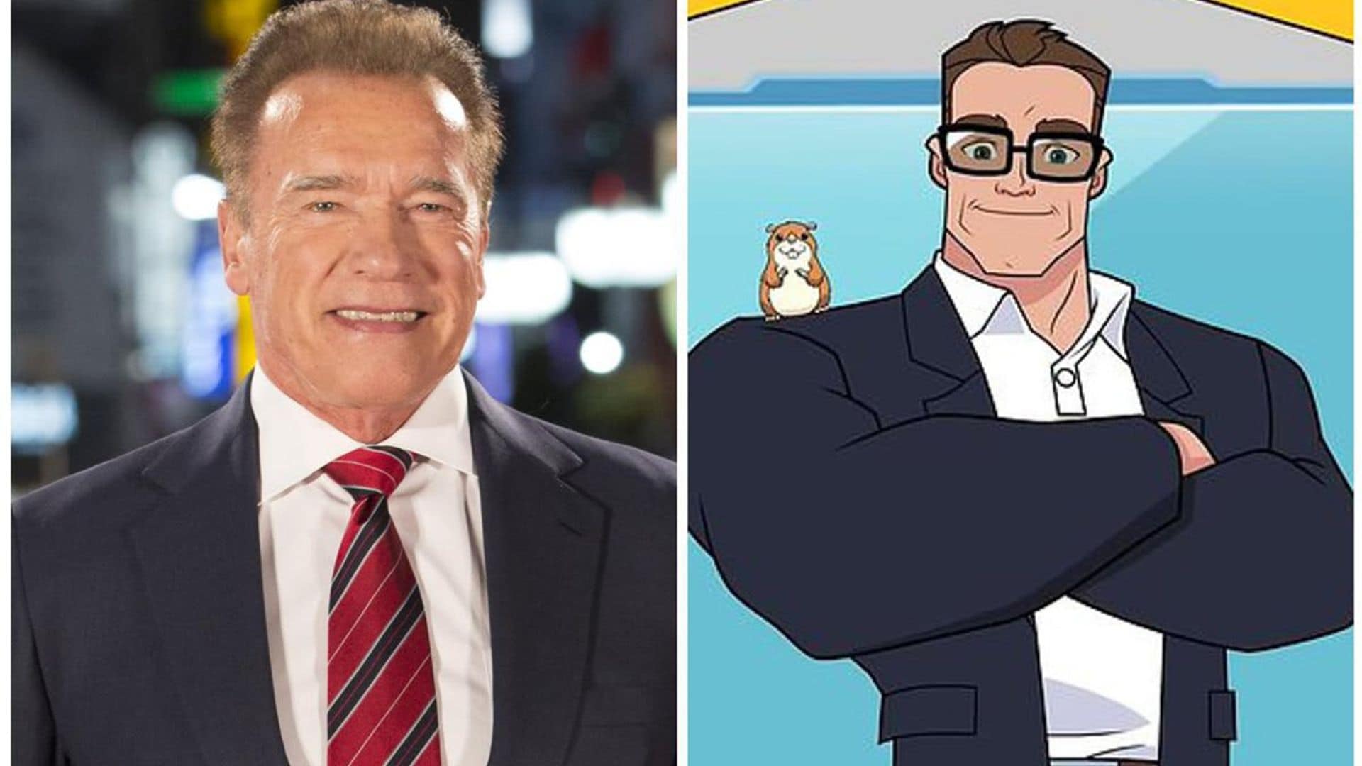 Arnold Schwarzenegger reacts after his animated series ‘Stan Lee’s Superhero Kindergarten’ hits over 40 million views