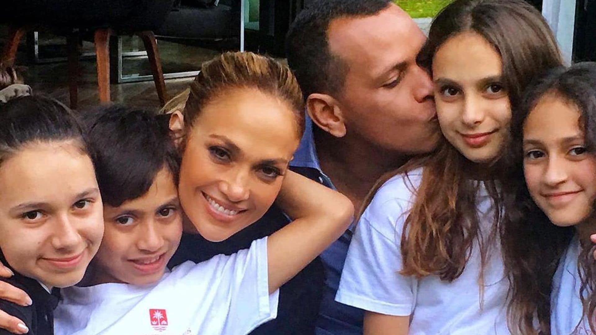 Jennifer Lopez’s daughter Emme and ‘stepsisters’ Natasha and Ella are BFFs on ice cream date