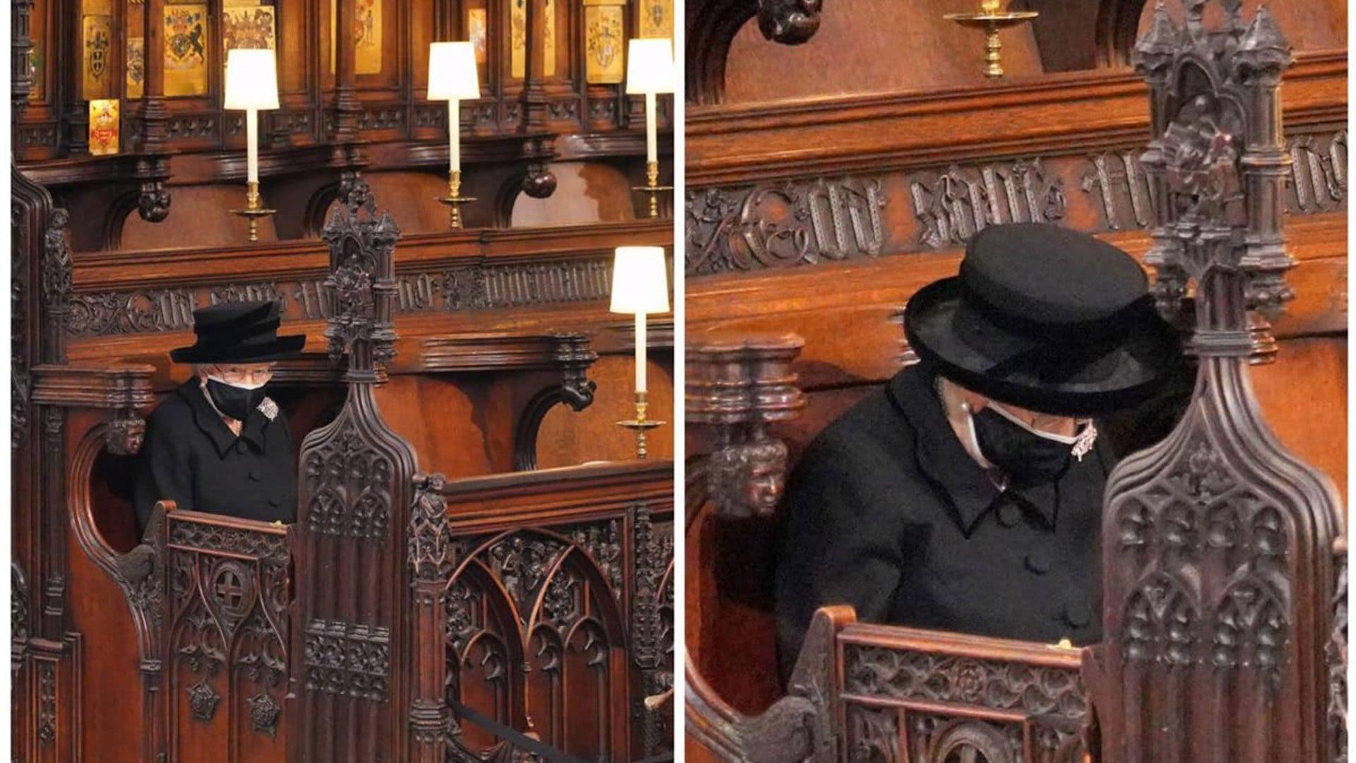 Queen sits alone at her husband Prince Philip’s funeral