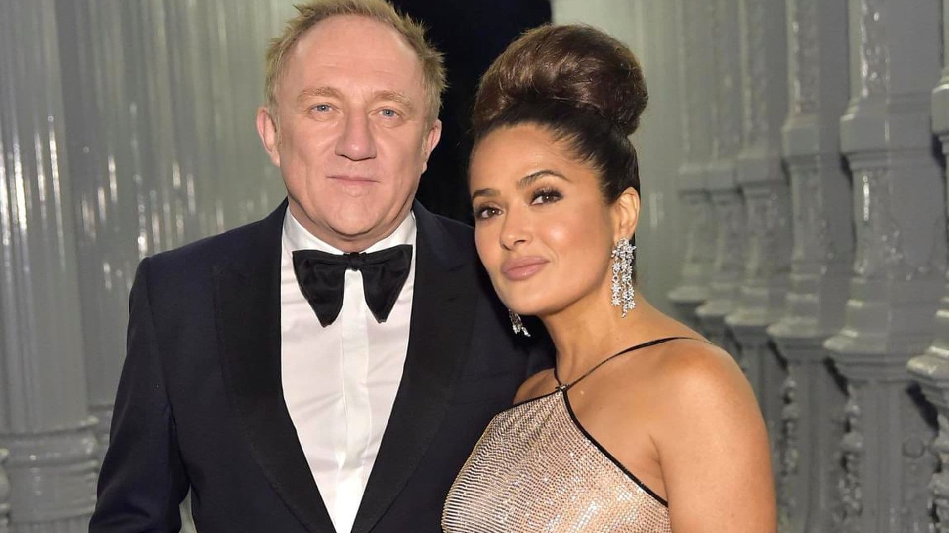 Salma Hayek shares never before seen photo from vow renewal ceremony