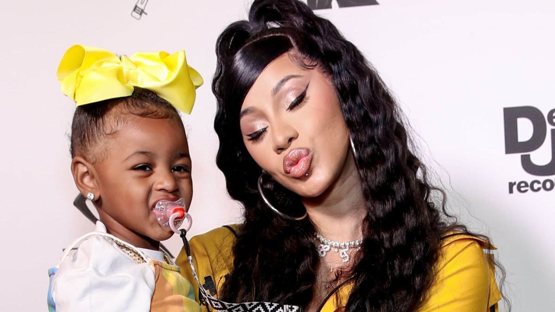 Cardi B’s 2-year-old daughter Kulture shows off her $5,000 Chanel purse