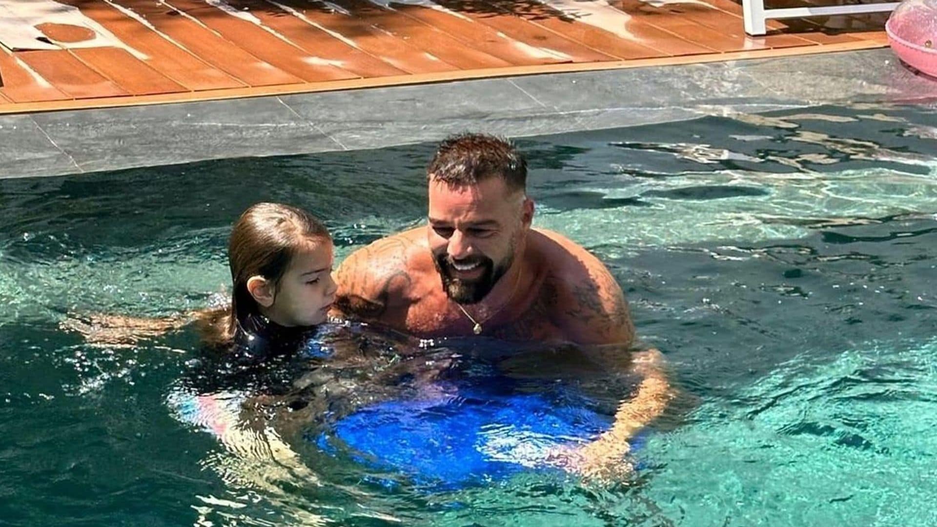 Ricky Martin's summer isn't over! Singer shares a glimpse of a day at the pool with good company