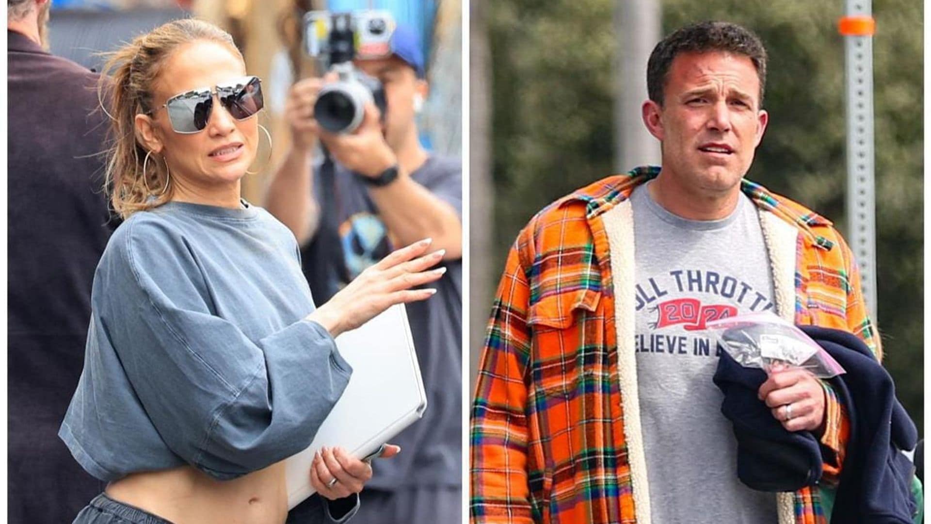 Jennifer Lopez and Ben Affleck step out wearing their wedding bands amid divorce speculation