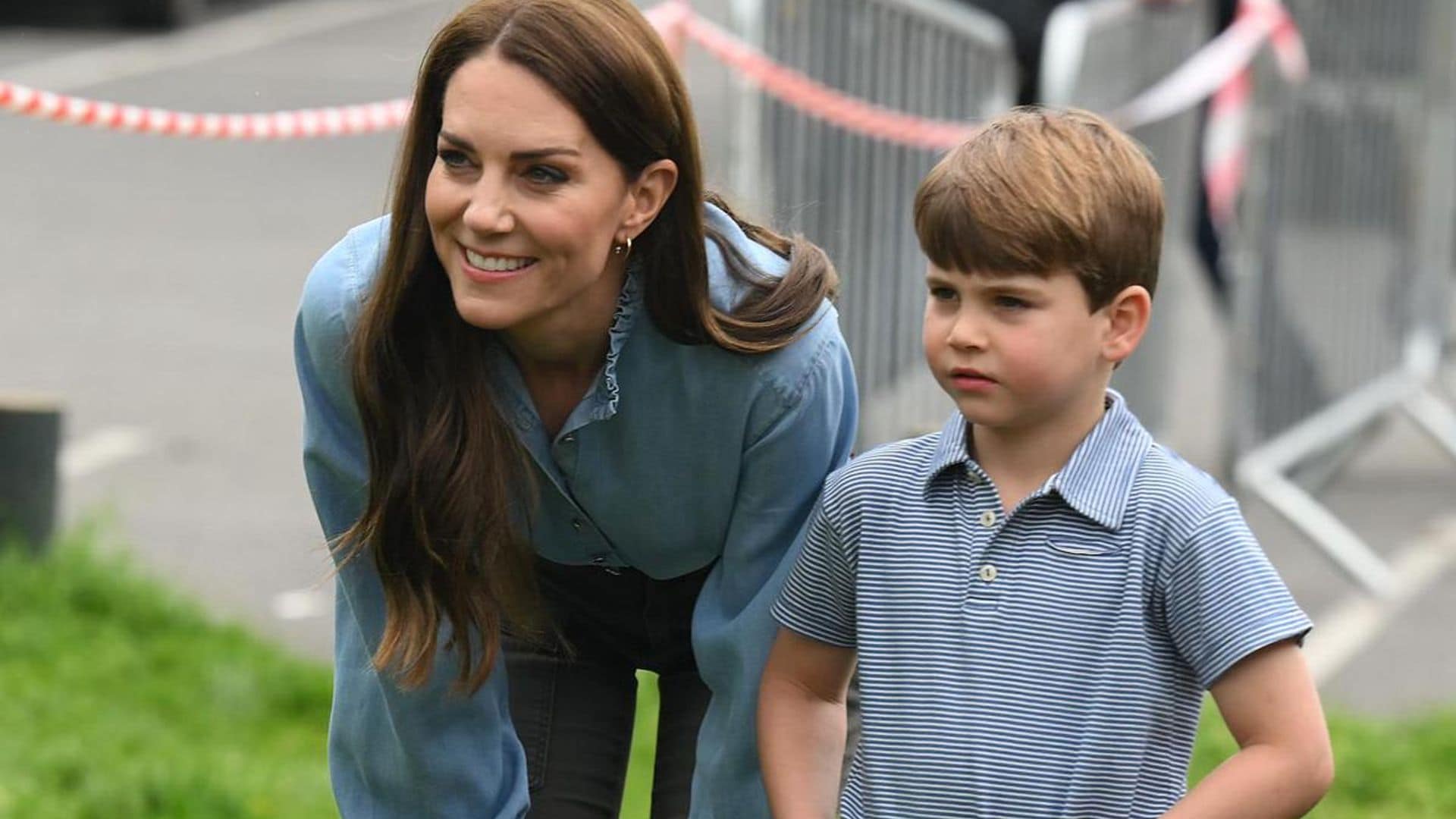 The Princess of Wales and son Prince Louis