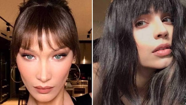 best celebrity bangs