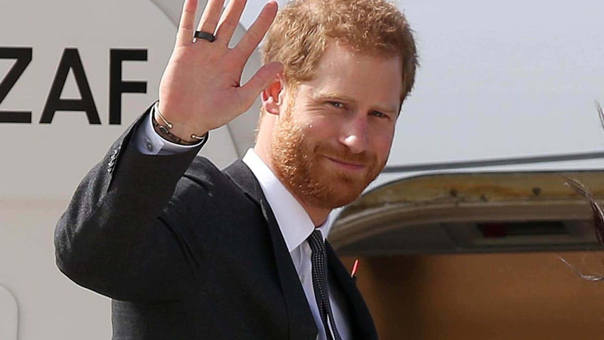 Prince Harry arrives in Tokyo with friend