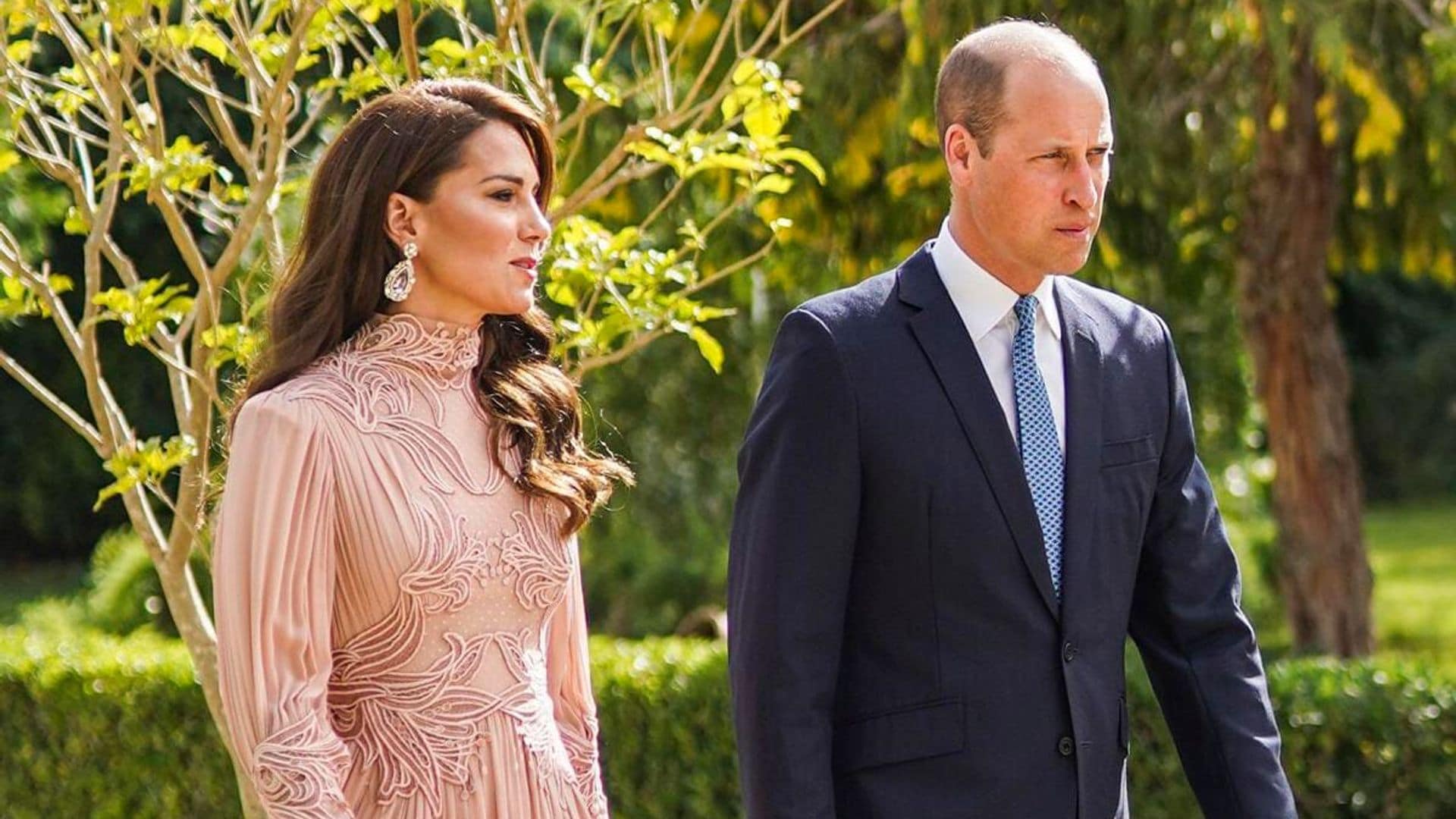 The Prince and Princess of Wales attend royal wedding in Jordan