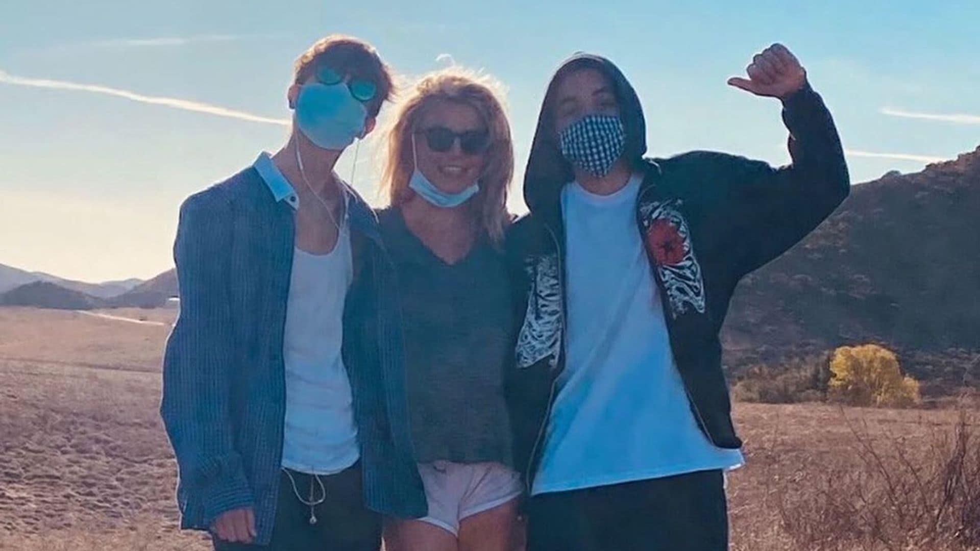 Britney Spears shares rare photo with her sons after reports she sees them ‘less often’