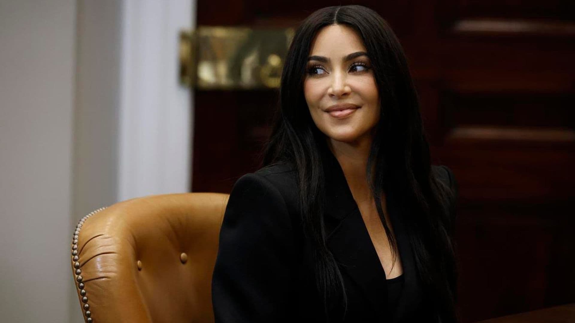 Kim Kardashian joins Vice President Kamala Harris at White House roundtable