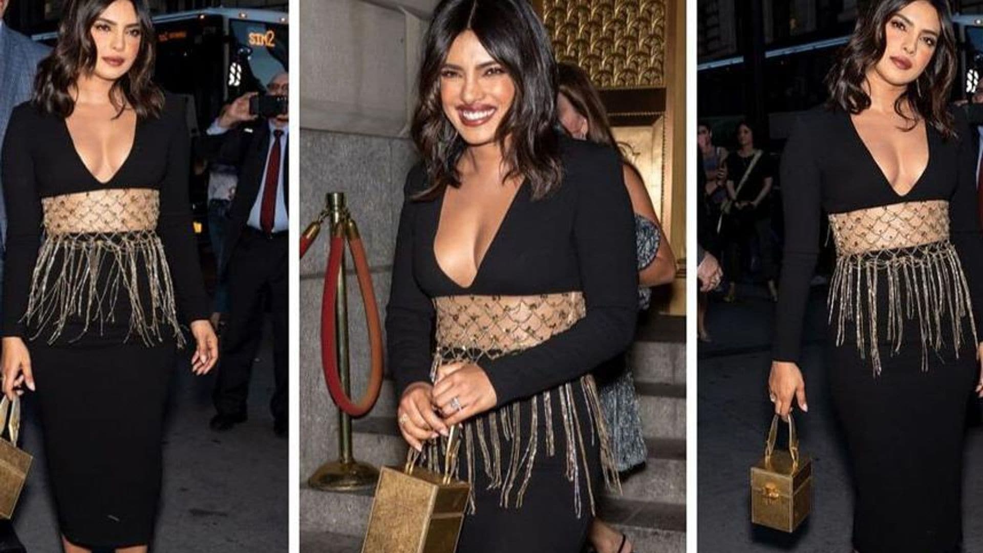 Priyanka Chopra style accessories cube bag