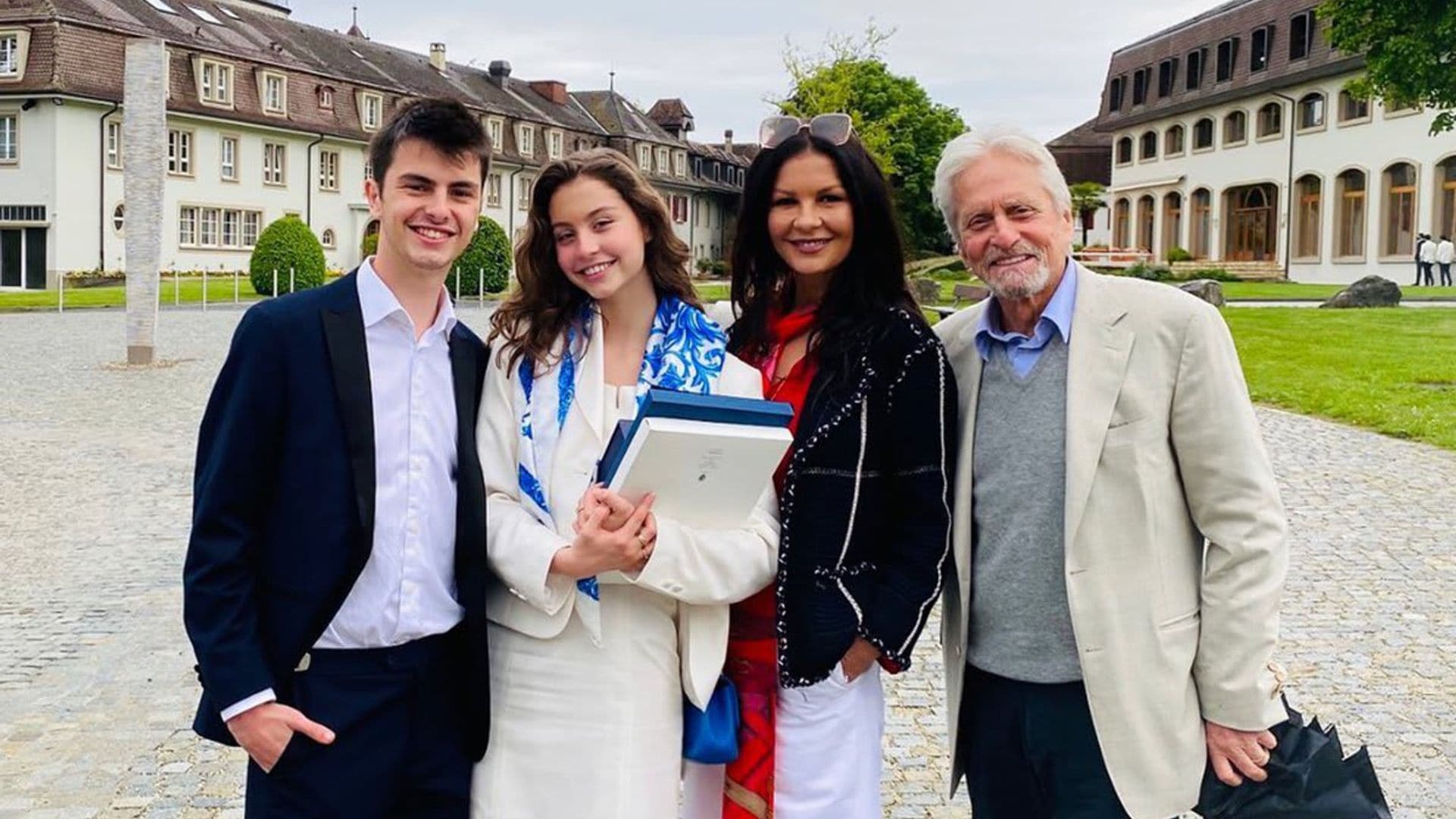 Michael Douglas and Catherine Zeta-Jones’ daughter Carys graduates high school with honors