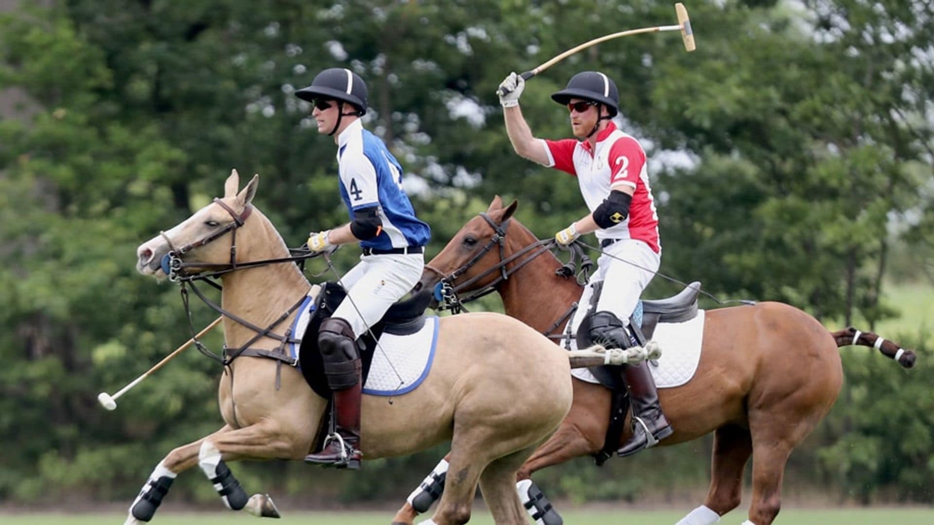 Prince William beats brother Prince Harry at charity polo match