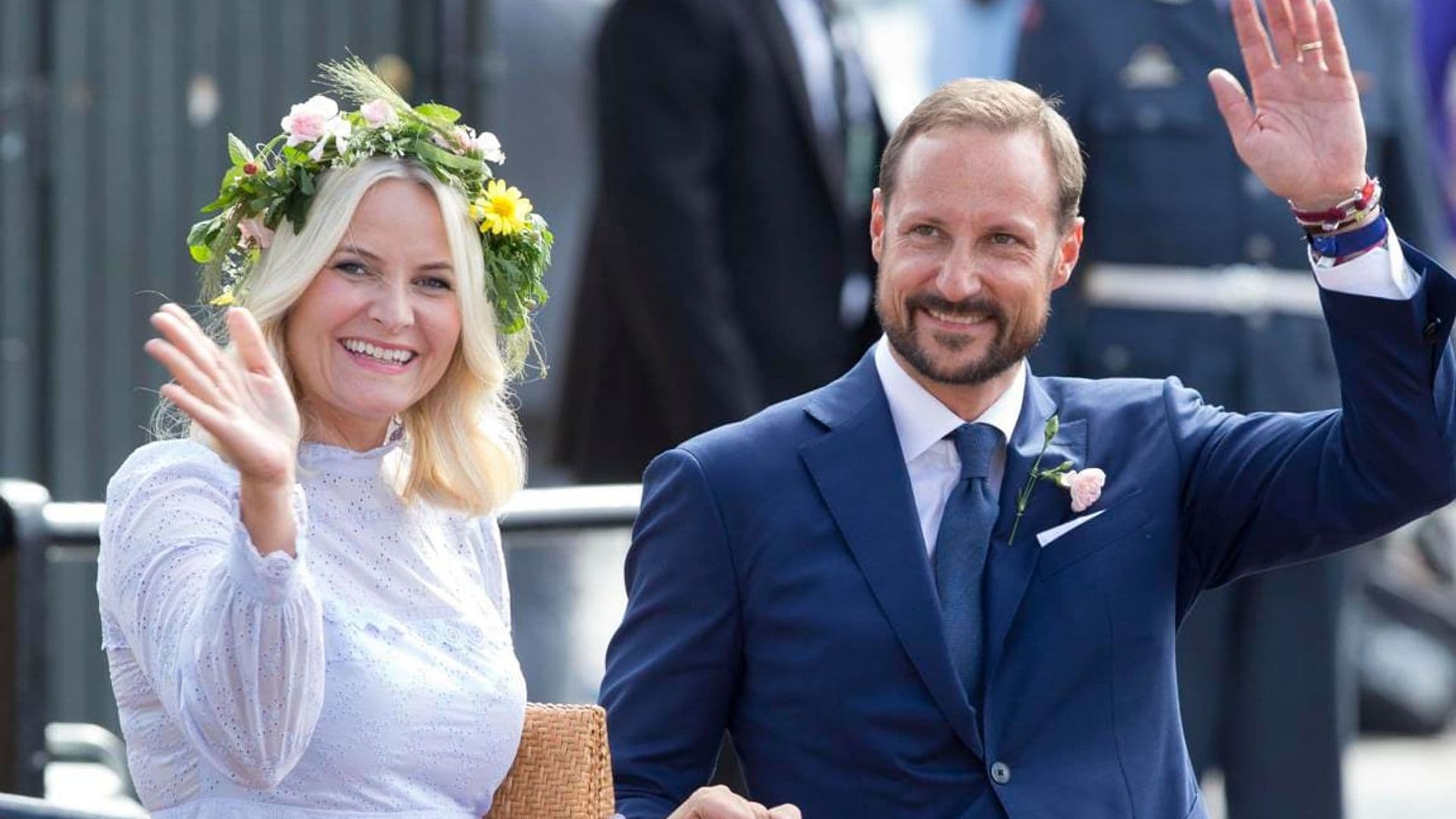 Crown Princess Mette-Marit of Norway’s improvised workstation at home will make you smile