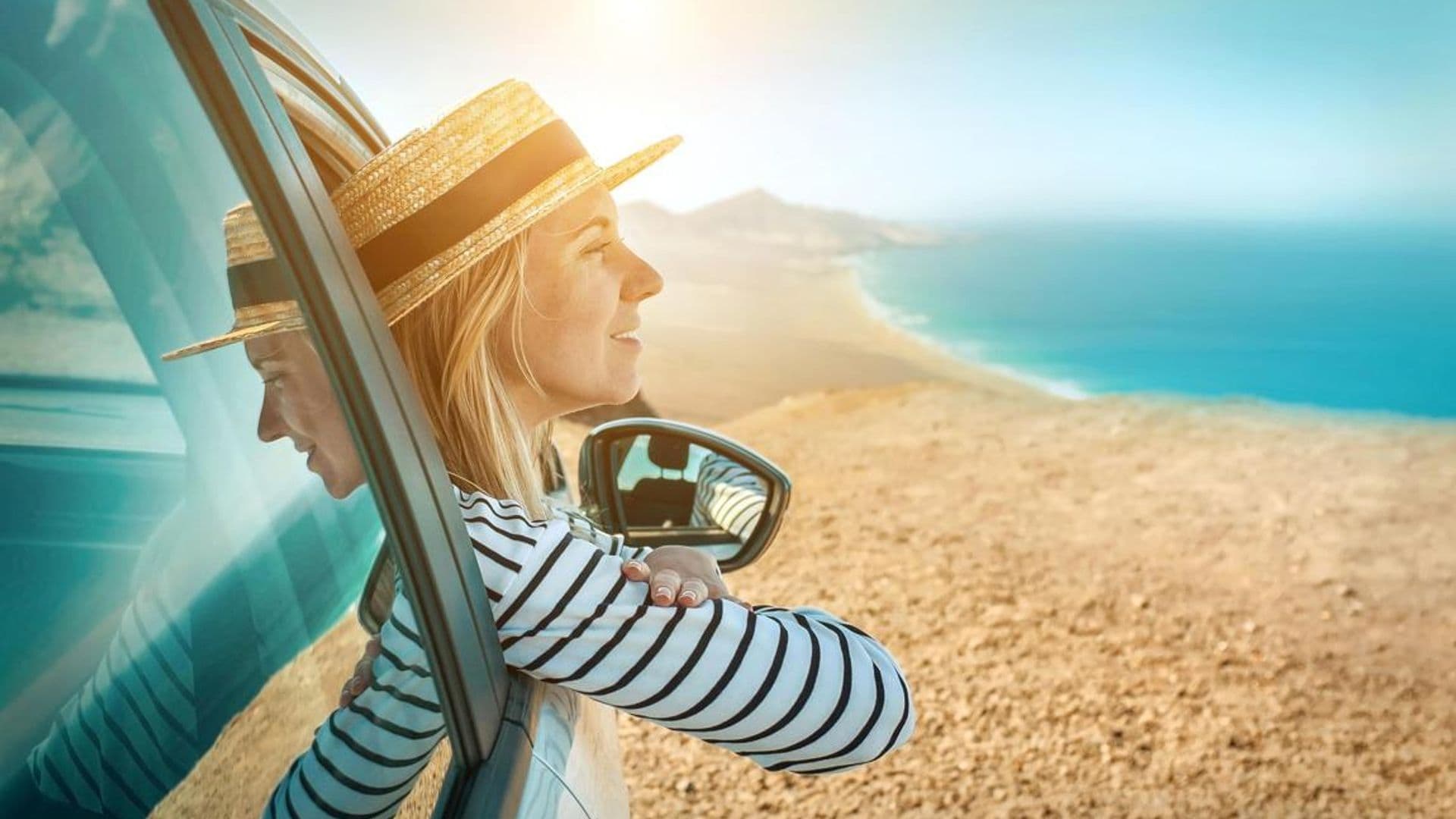 Woman gazing out at the ocean