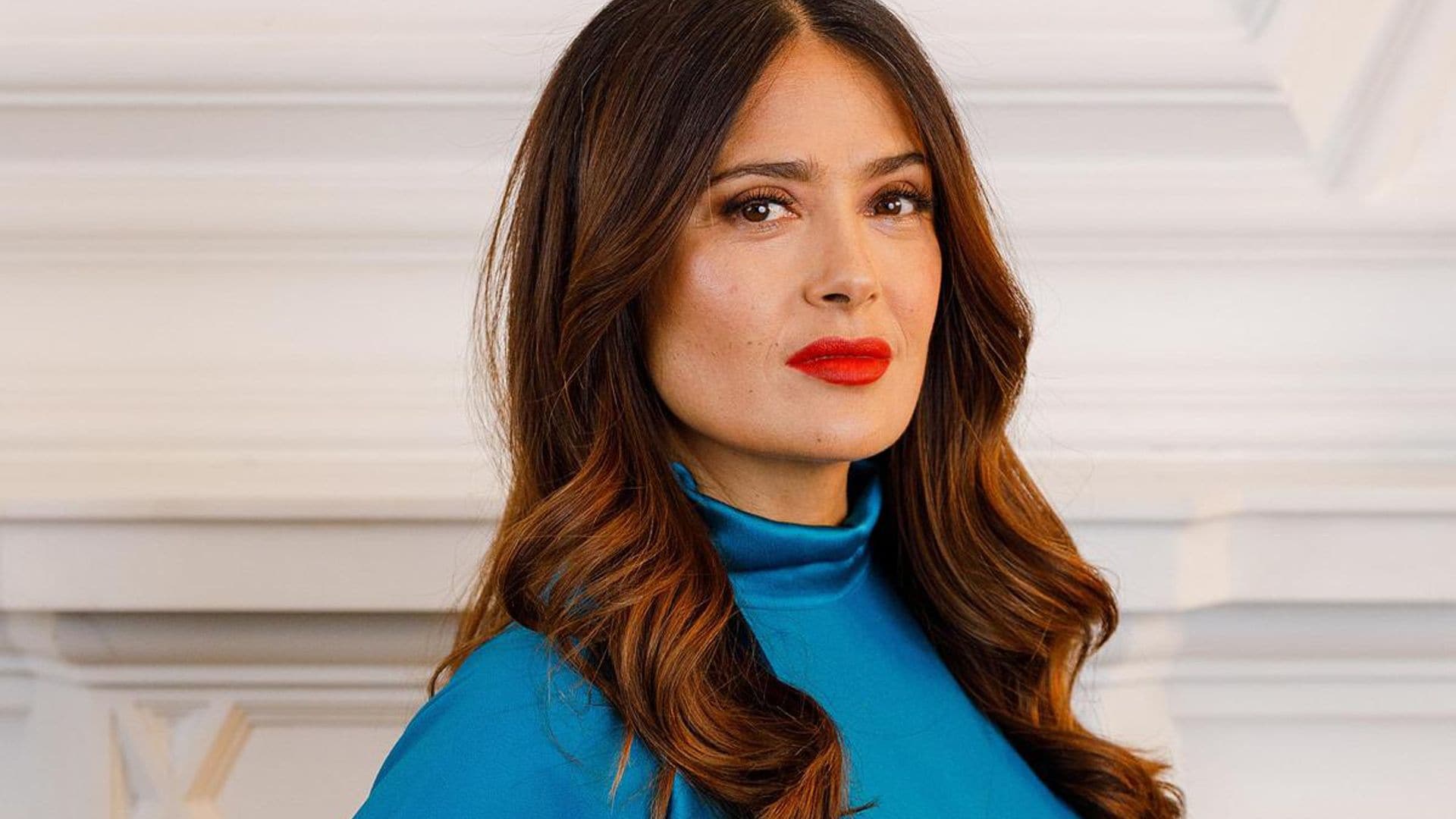 Salma Hayek began filming her scenes for ‘Magic Mike’s Last Dance’