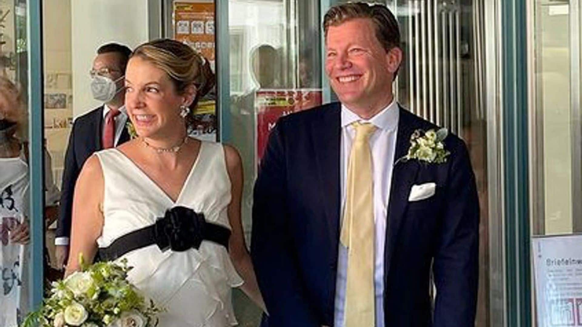 Former Princess of Luxembourg marries fiance ahead of baby's arrival