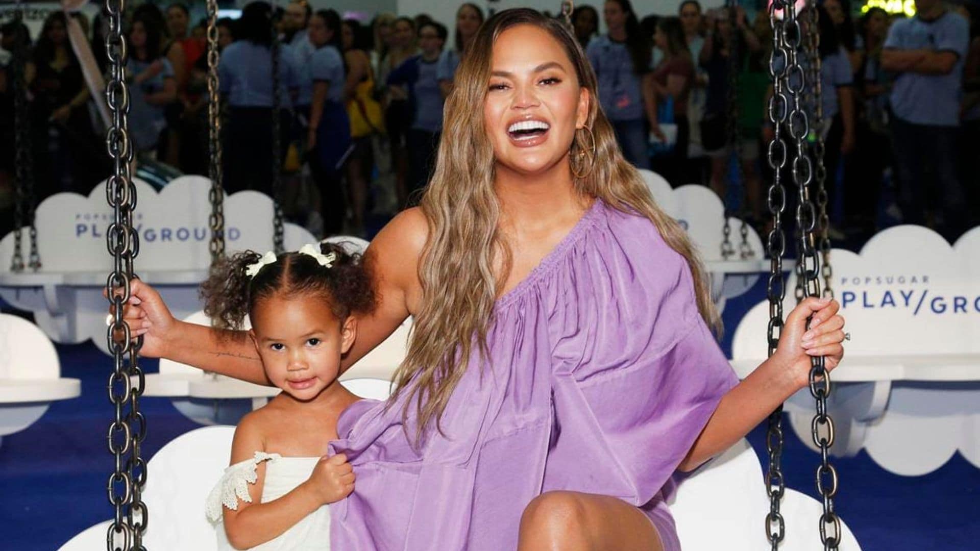 Chrissy Teigen is recovering from surgery and shows most epic card from Luna