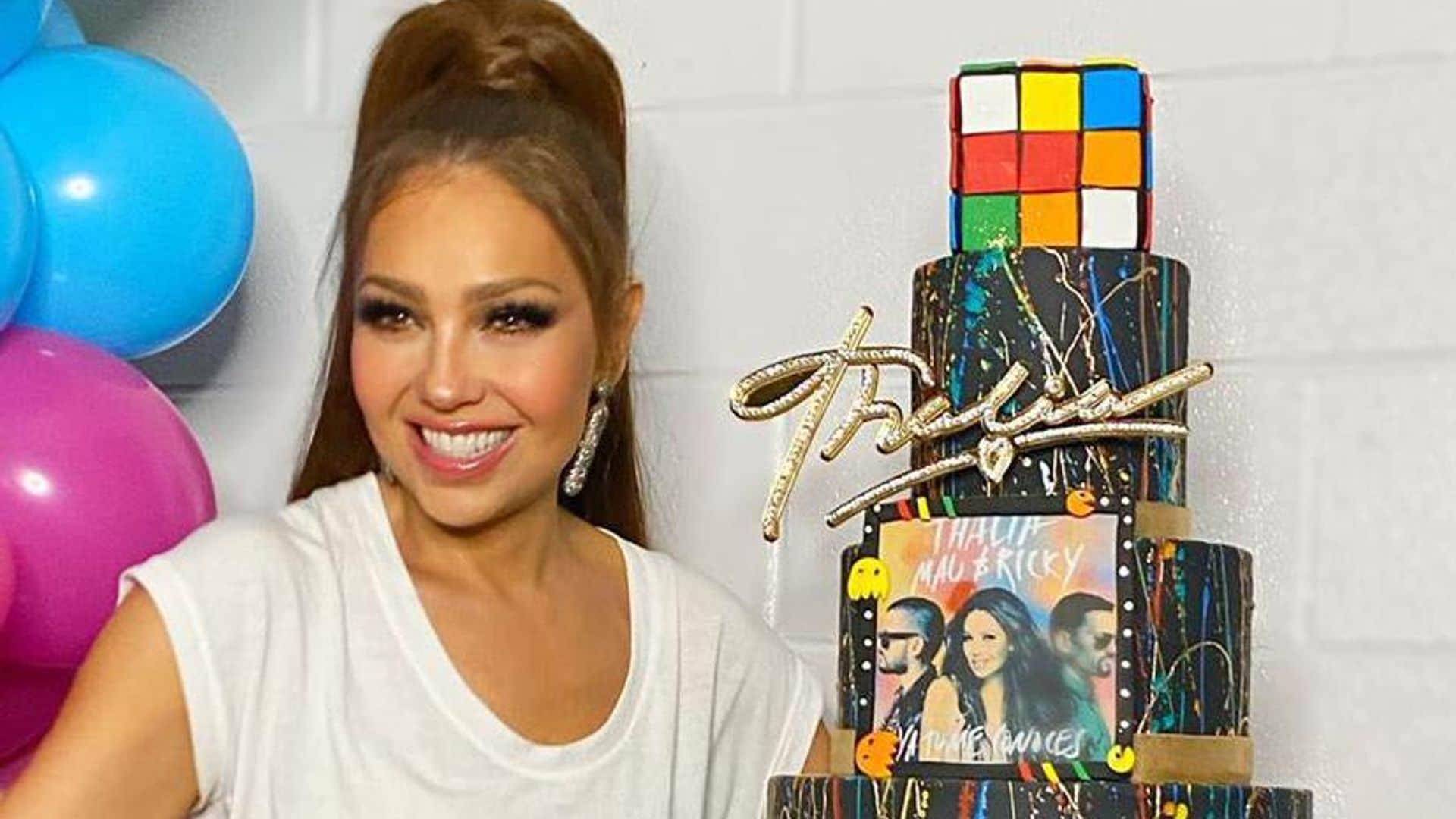 Thalía needs medical treatment after unexpected accident with cake