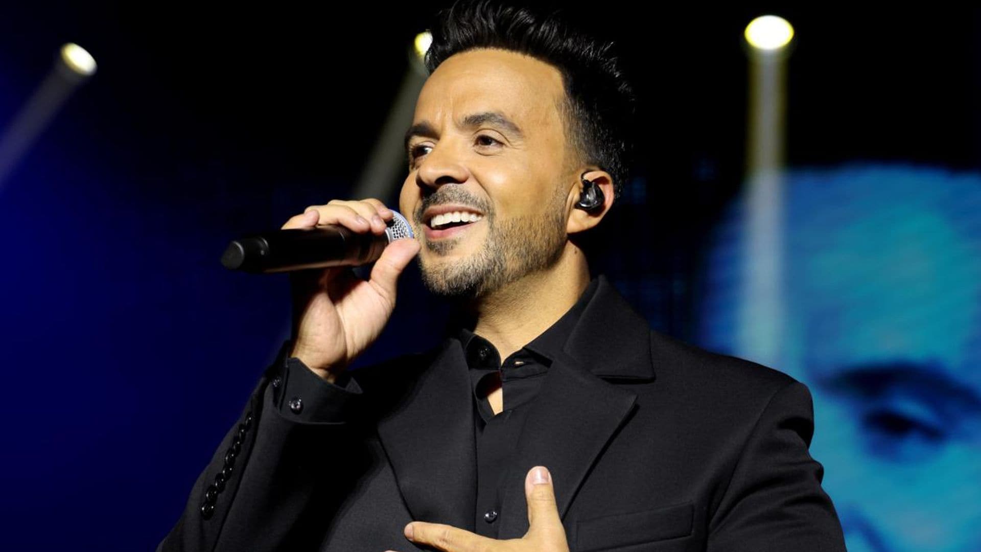 Marcello Hernandez, Paulina Rubio, and Pedro Capó help Luis Fonsi christen the Norwegian Viva