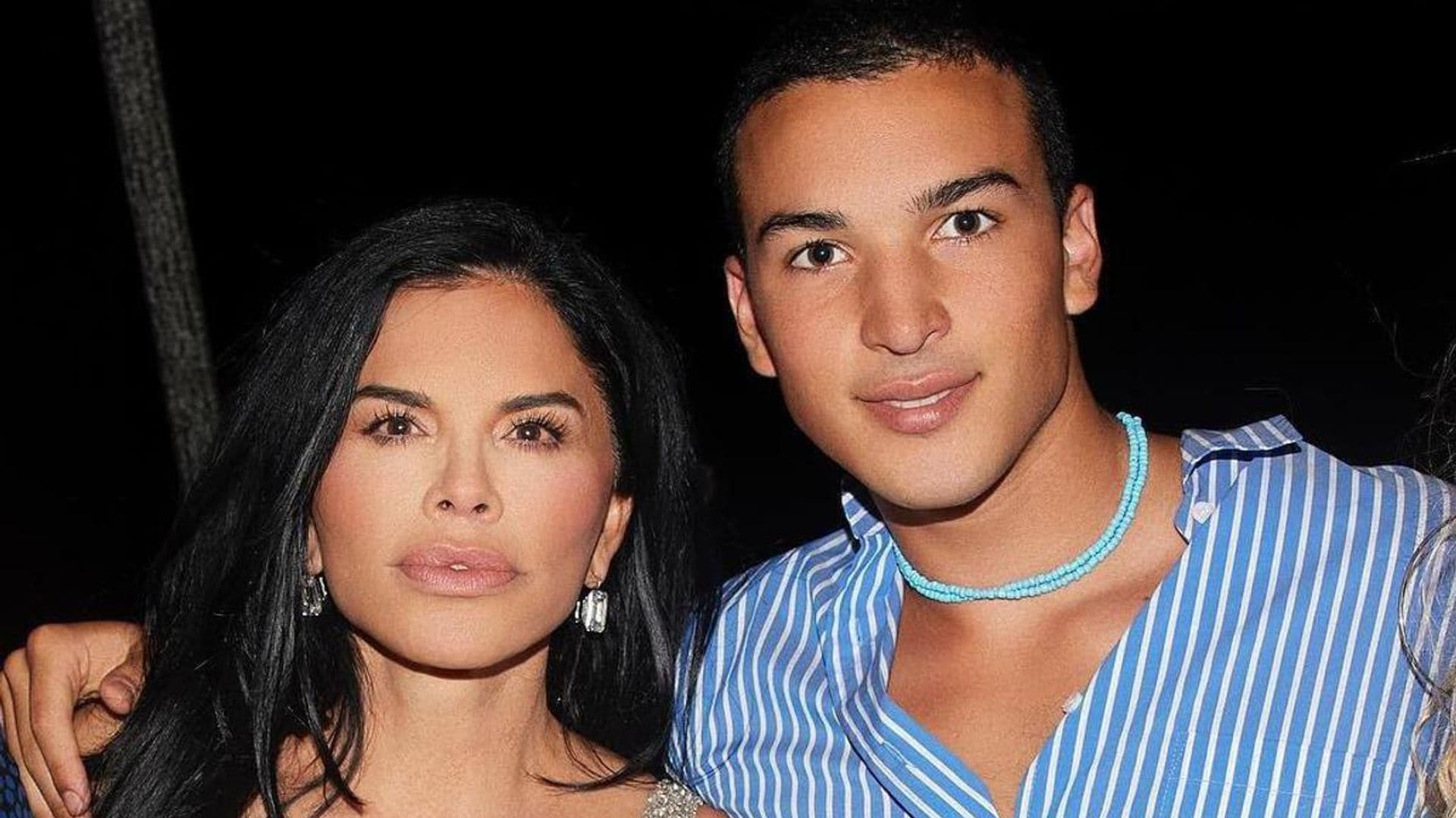 Lauren Sanchez y su hijo Nikko