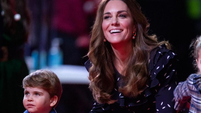 Kate Middleton and Prince Louis rugby