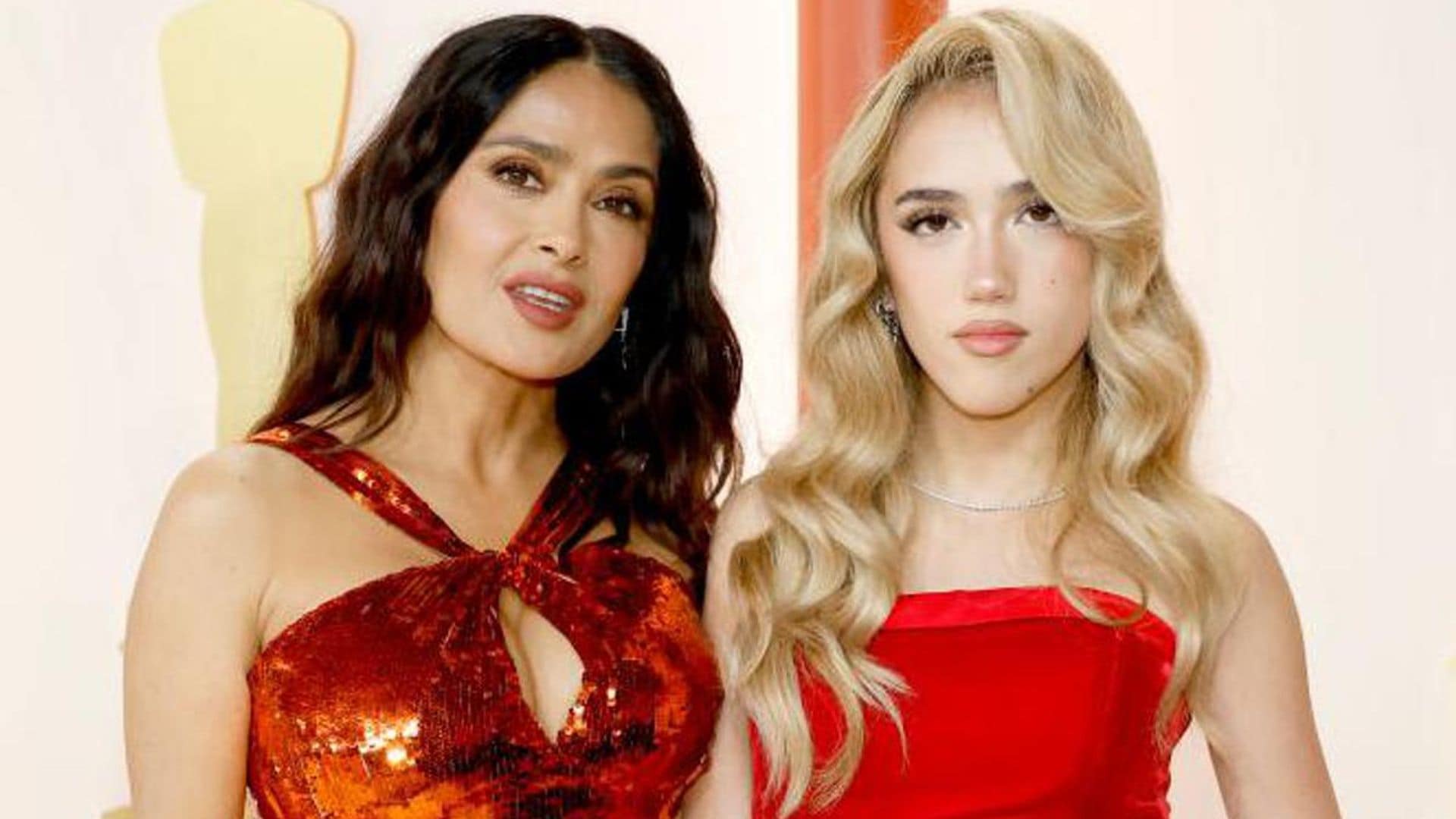 Salma Hayek’s daughter, Valentina Paloma, steals the spotlight on the Oscars’ carpet