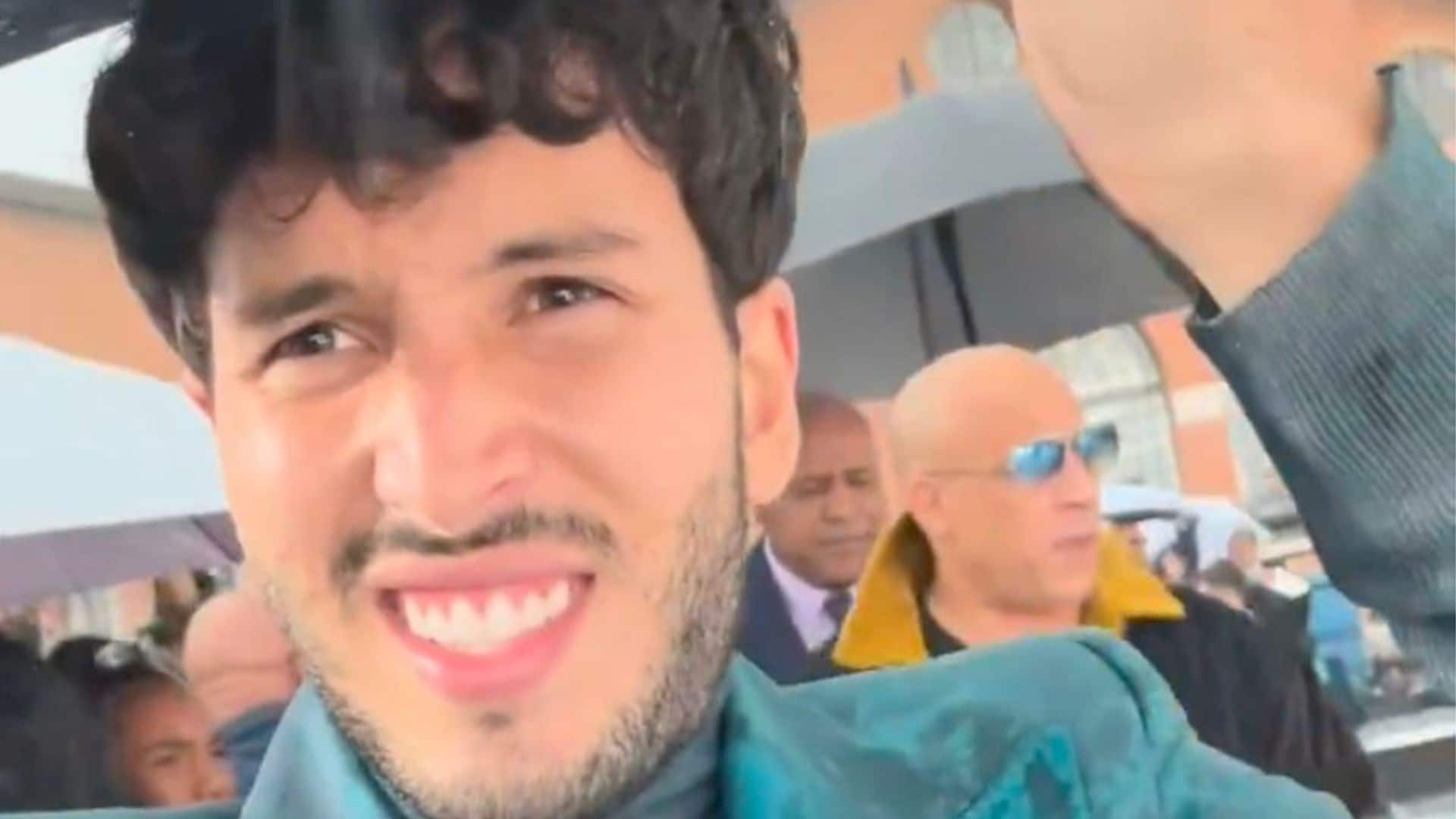 Sebastian Yatra jokes that Vin Diesel saved him from a hail storm