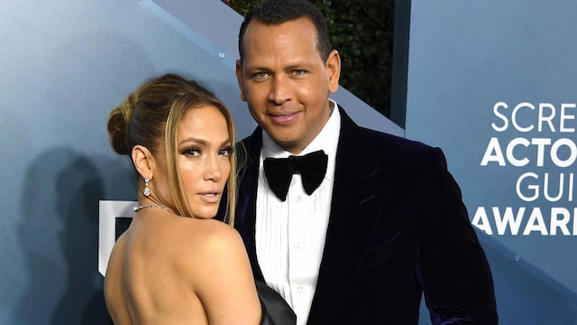 Jennifer Lopez fiance alex rodriguez shares 90s throwback photo