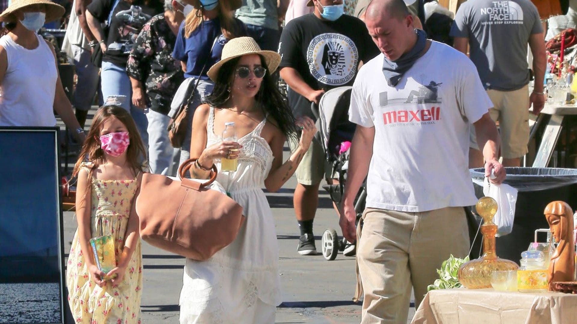 Zoë Kravitz is seen for the first time spending time with Channing Tatum & his Daughter