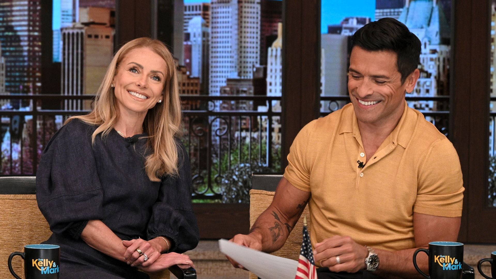 Kelly Ripa and Mark Consuelos welcome 'spooky season' with mysterious noise on set