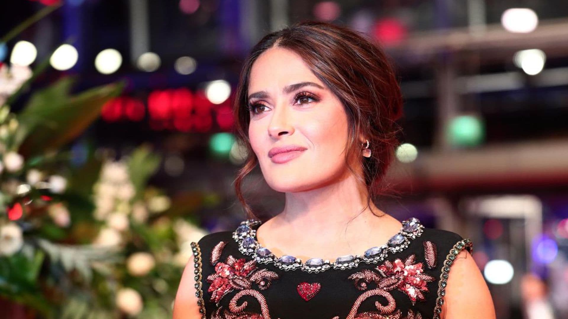 Salma Hayek is breaking social distancing rules for one special lady