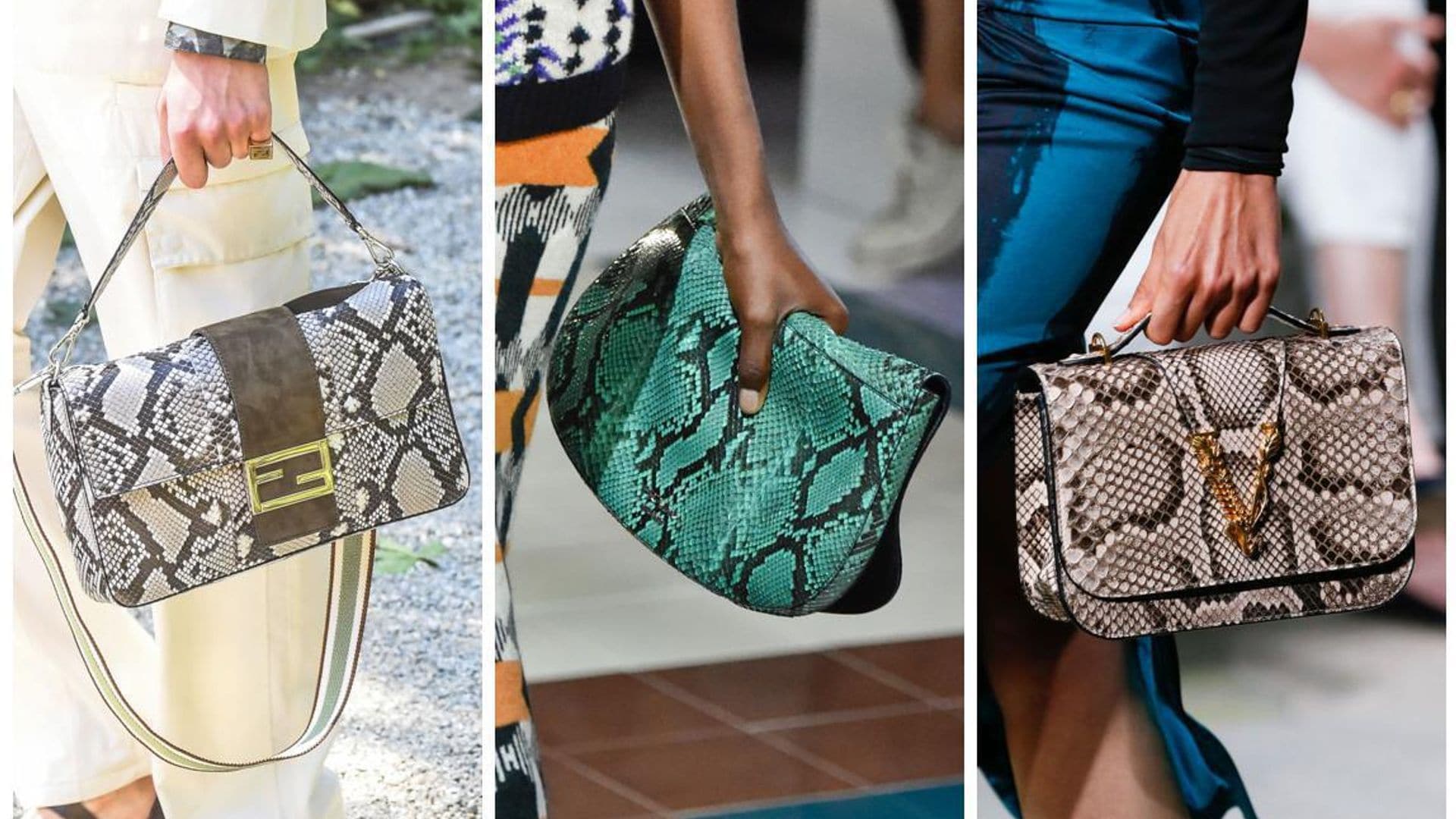 Bolsos snakeskin de Fendi, Prada y Versace