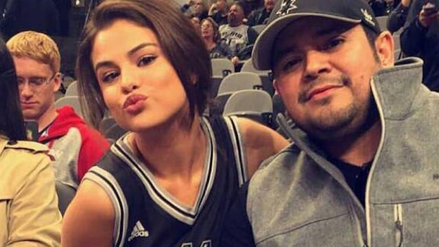 Selena Gomez y su papa