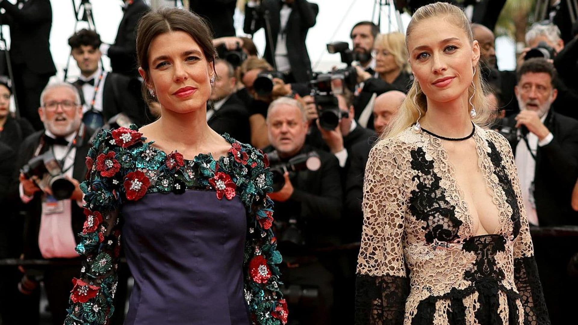 Charlotte Casiraghi and sister-in-law Beatrice hit the red carpet at Cannes Film Festival