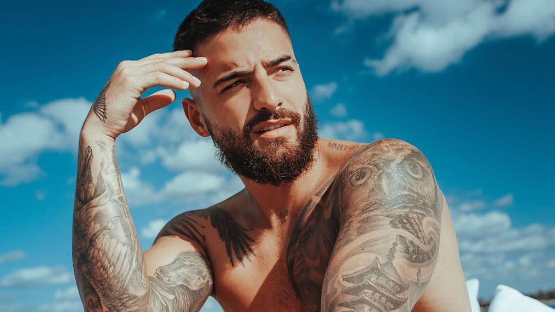 Maluma shows off his abs and makes his debut as an underwear model