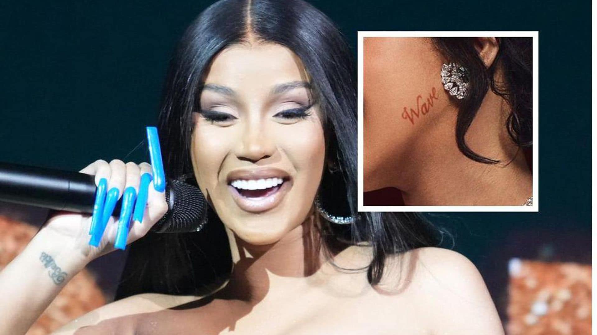 Cardi B shows off new face tattoo of her son’s name: ‘Simple and cute’