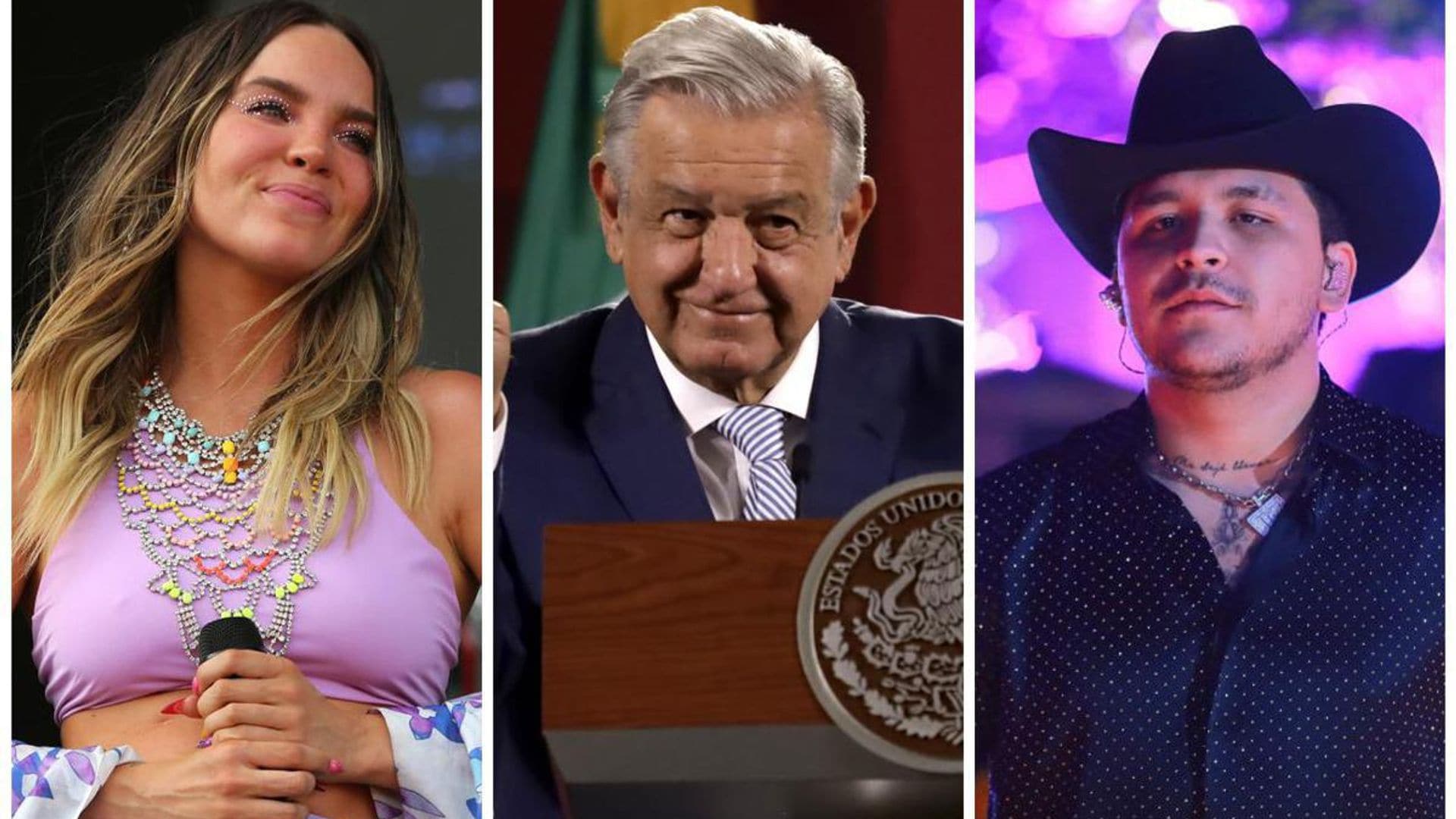 Mexico's president wants to reunite exes Belinda and Christian Nodal in a massive free concert at the Zocalo