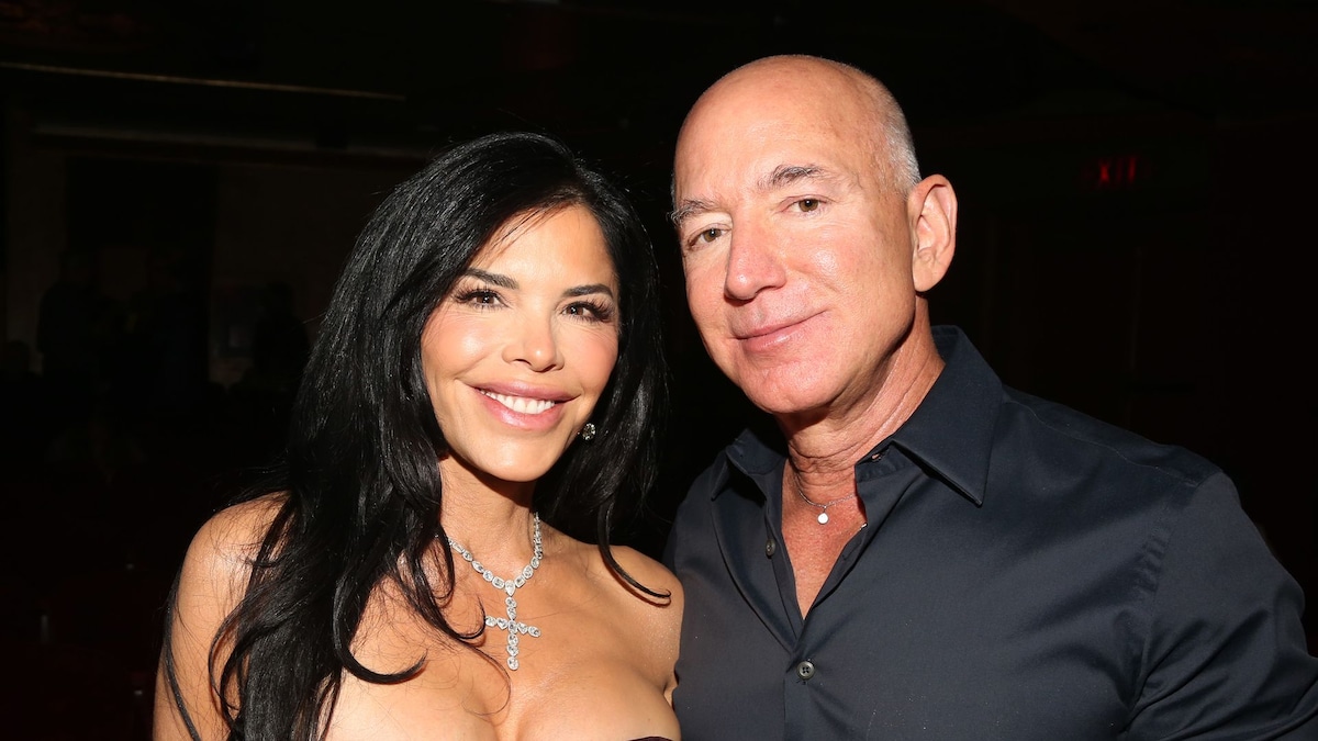 Jeff Bezos and Lauren Sanchez wear stylish hats while shopping in Aspen