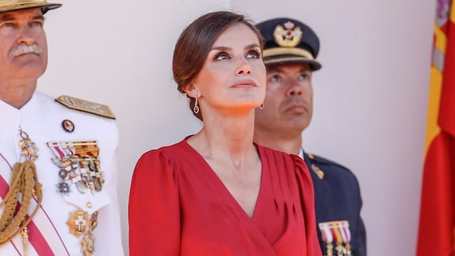 Queen Letizia Armed Forces Day style