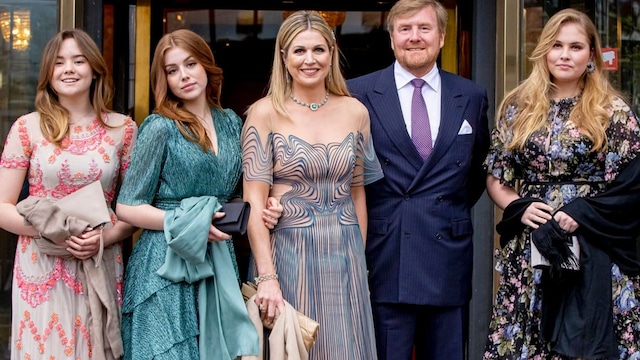 Dutch Princesses look all grown up at concert for mom Queen Maxima's 50th birthday