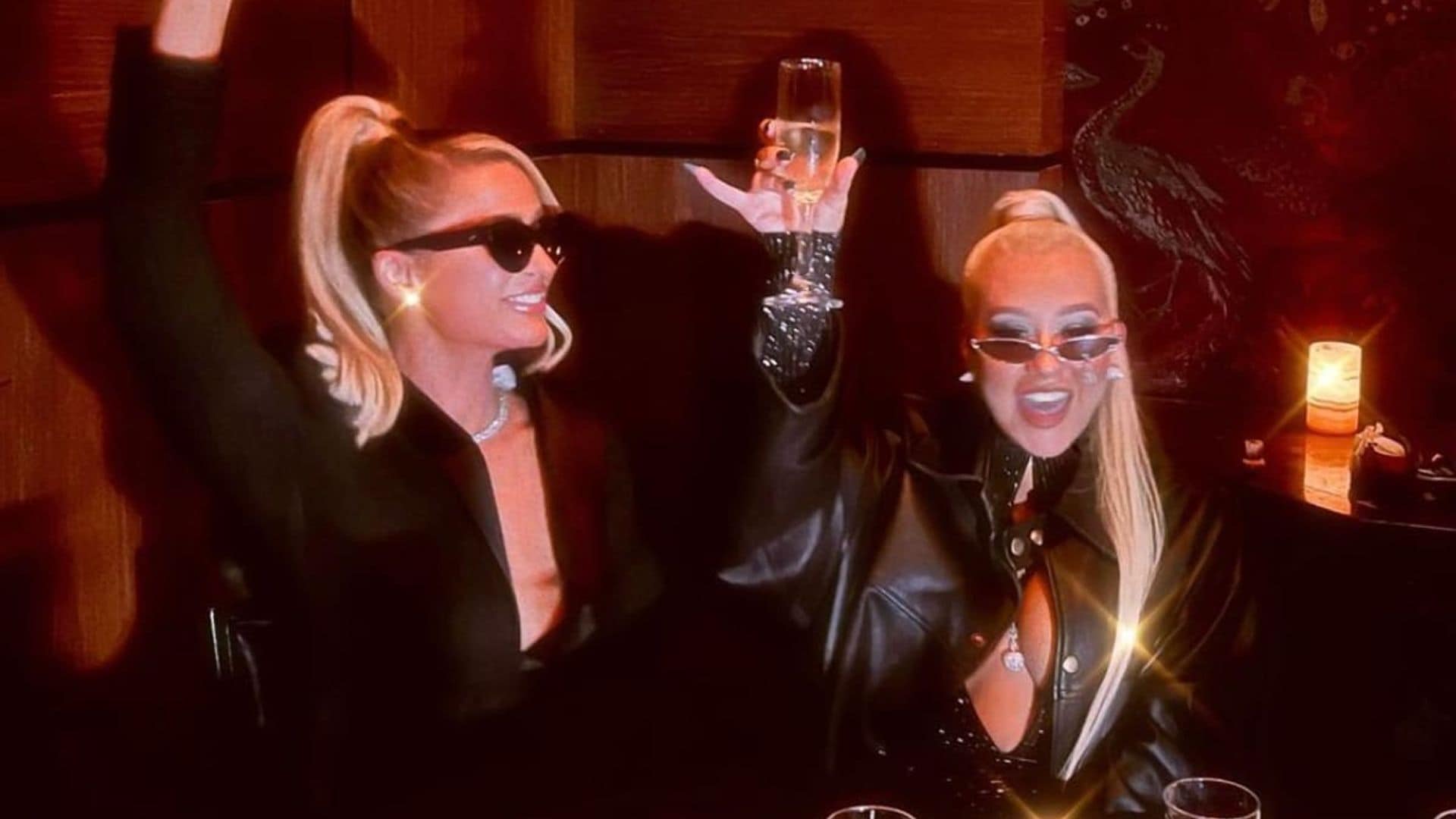 Christina Aguilera and Paris Hilton are BFF goals in a recent outing