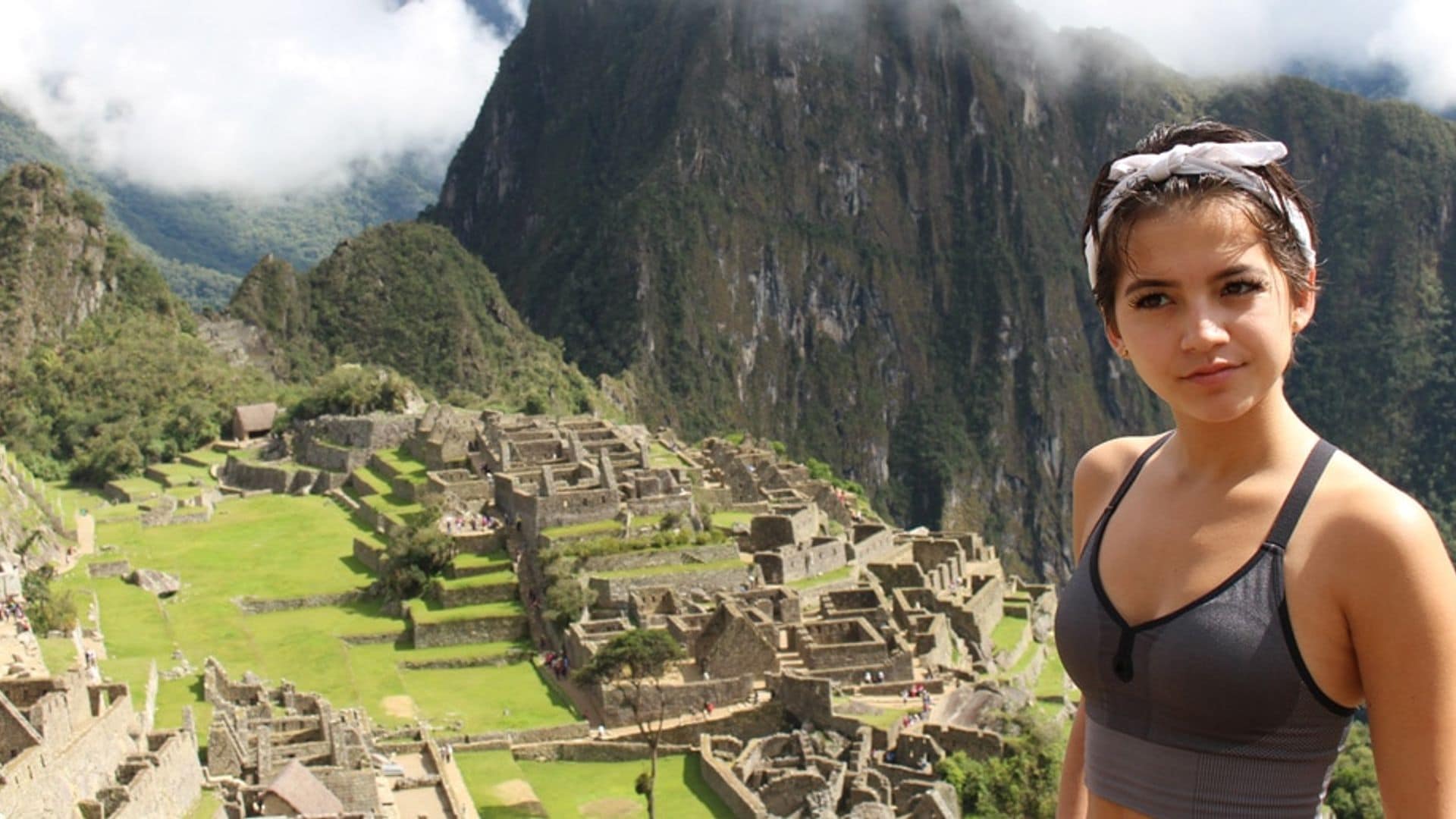 Isabela Moner at Machu Picchu