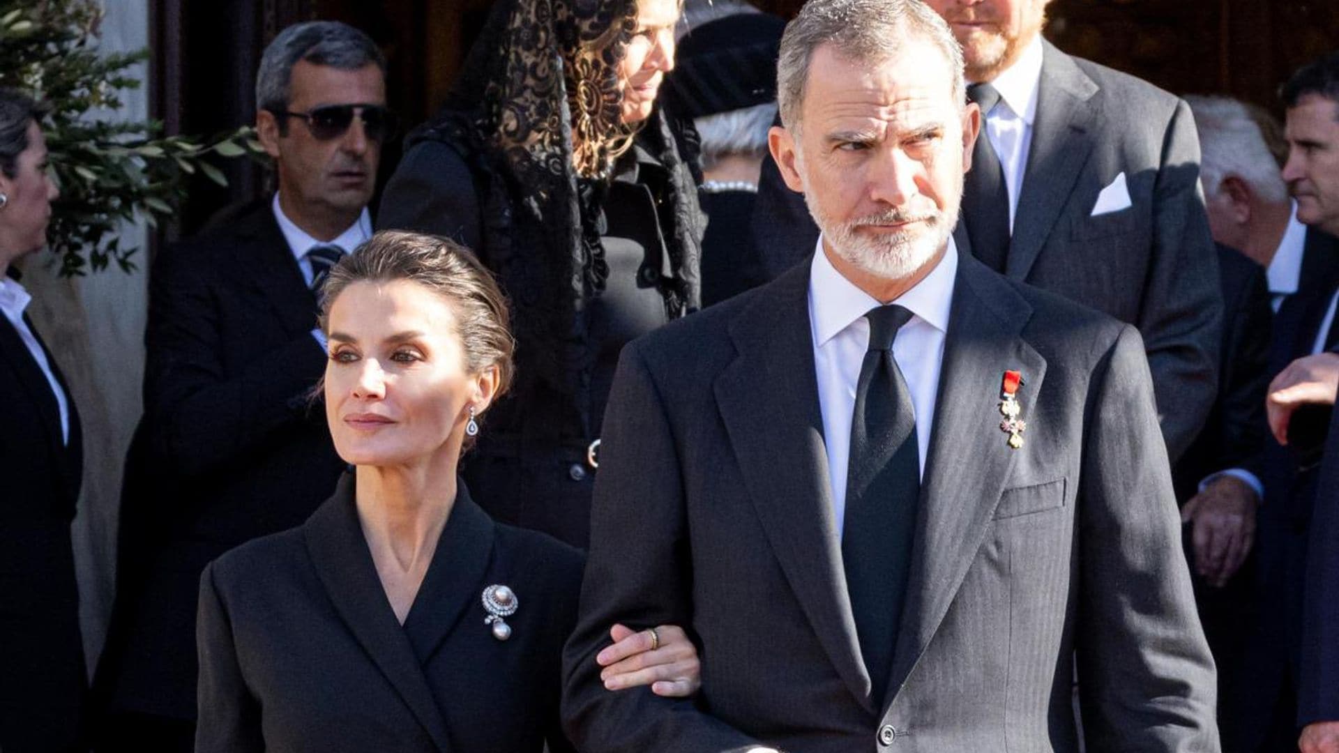 Queen Letizia and King Felipe mourn death of family member