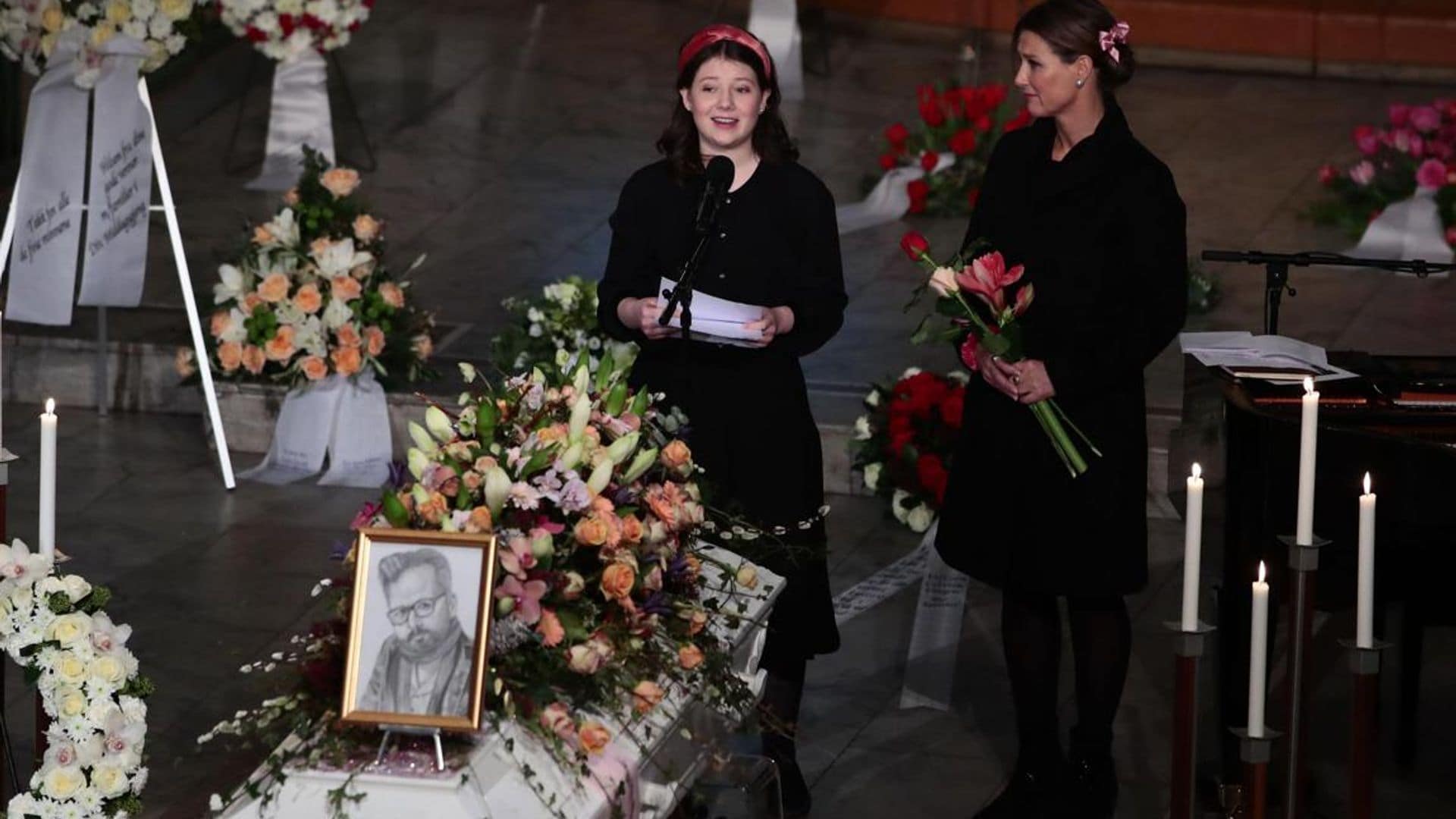 Princess Martha Louise's daughter gives emotional speech at dad Ari Behn's funeral